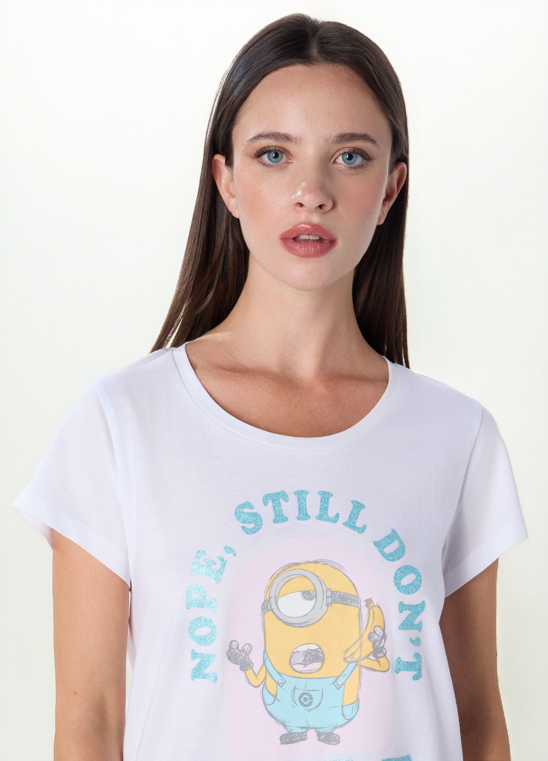 Pigiama corto Cattivissimo Me in jersey di puro cotone donna_2