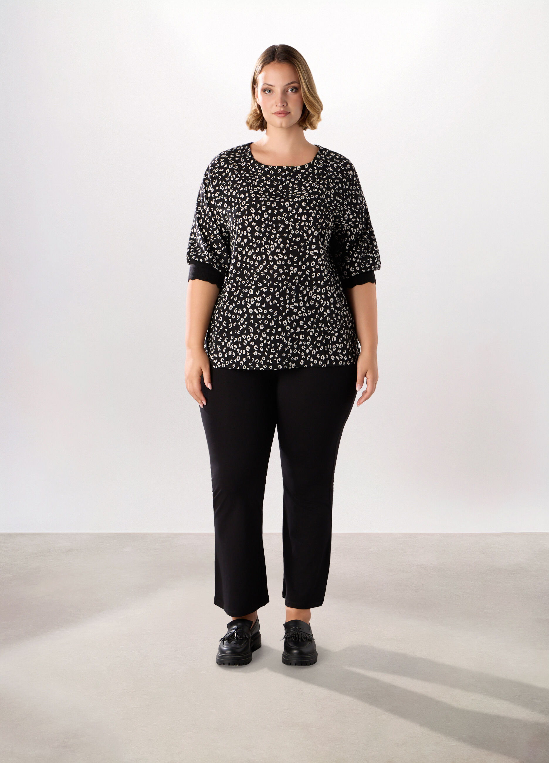 Leggings in cotone stretch donna curvy_0