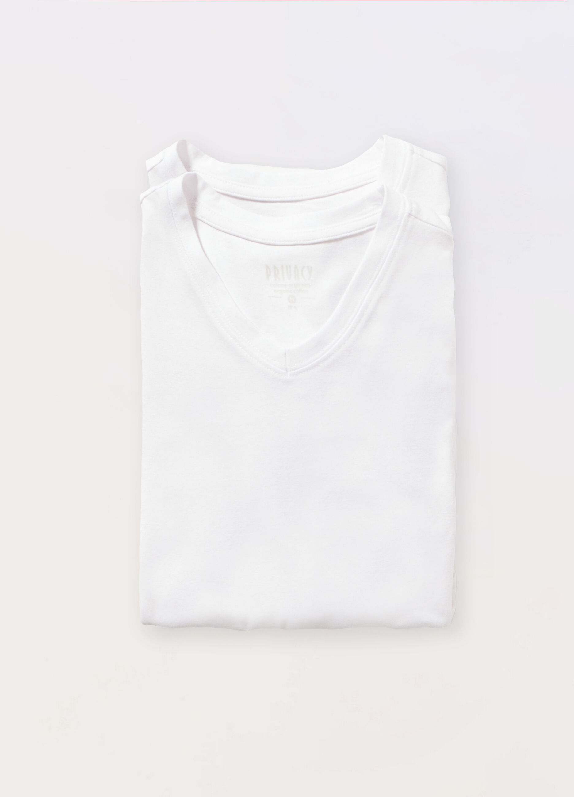 2 pack T-shirt intime collo a V in cotone stretch uomo_0