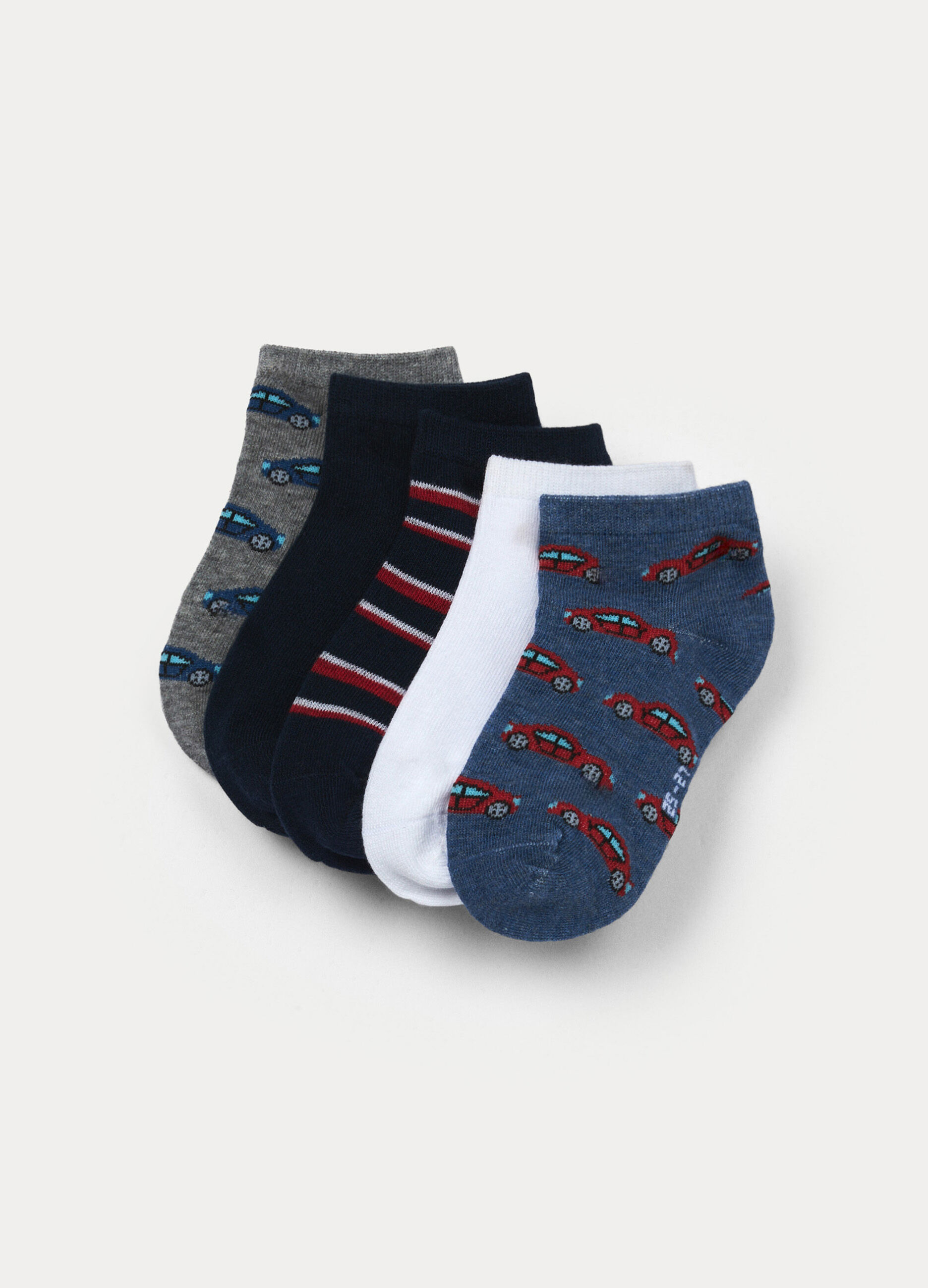 Pack 5 calze corte in cotone stretch_0