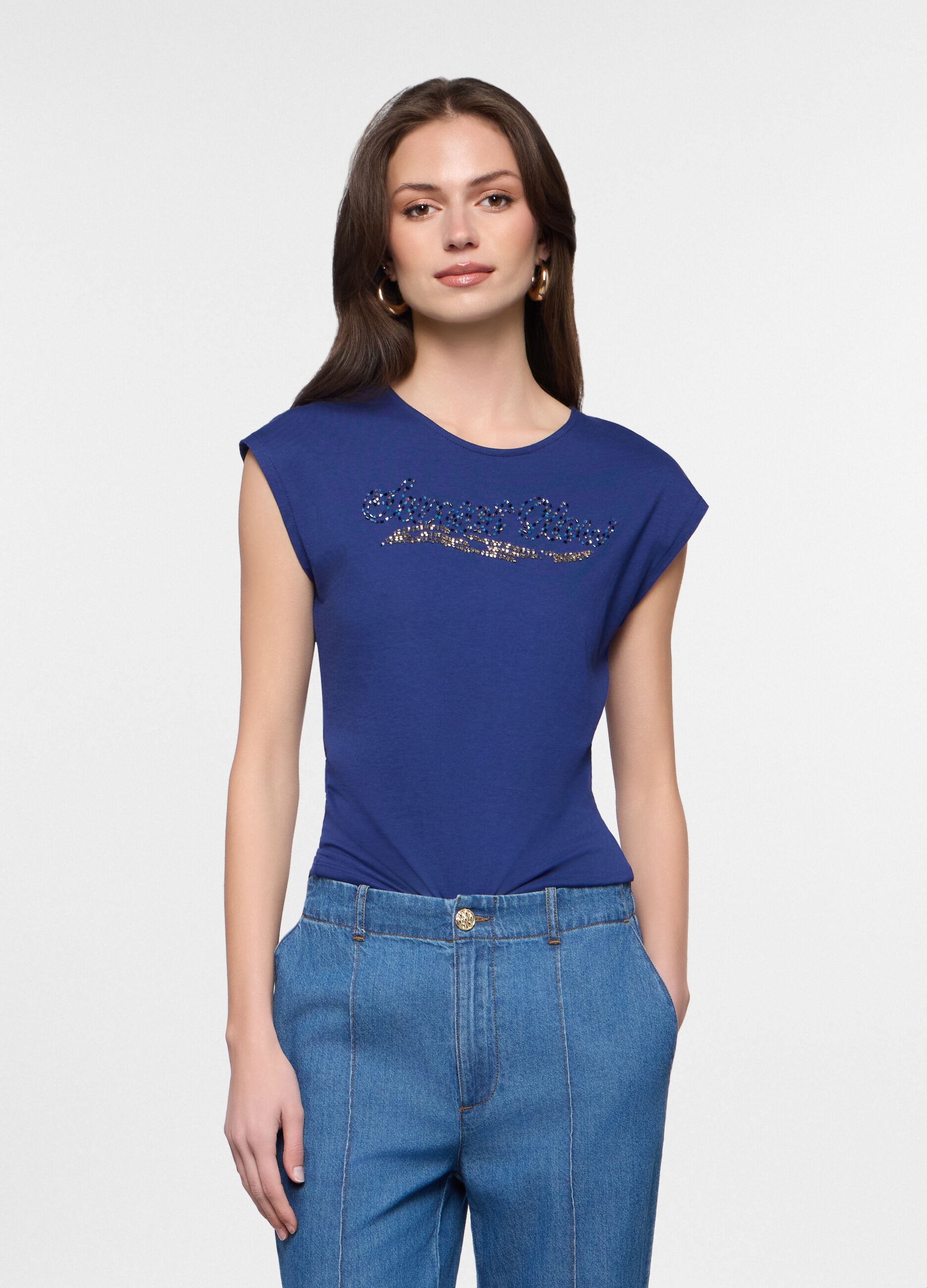 T-shirt girocollo donna_0