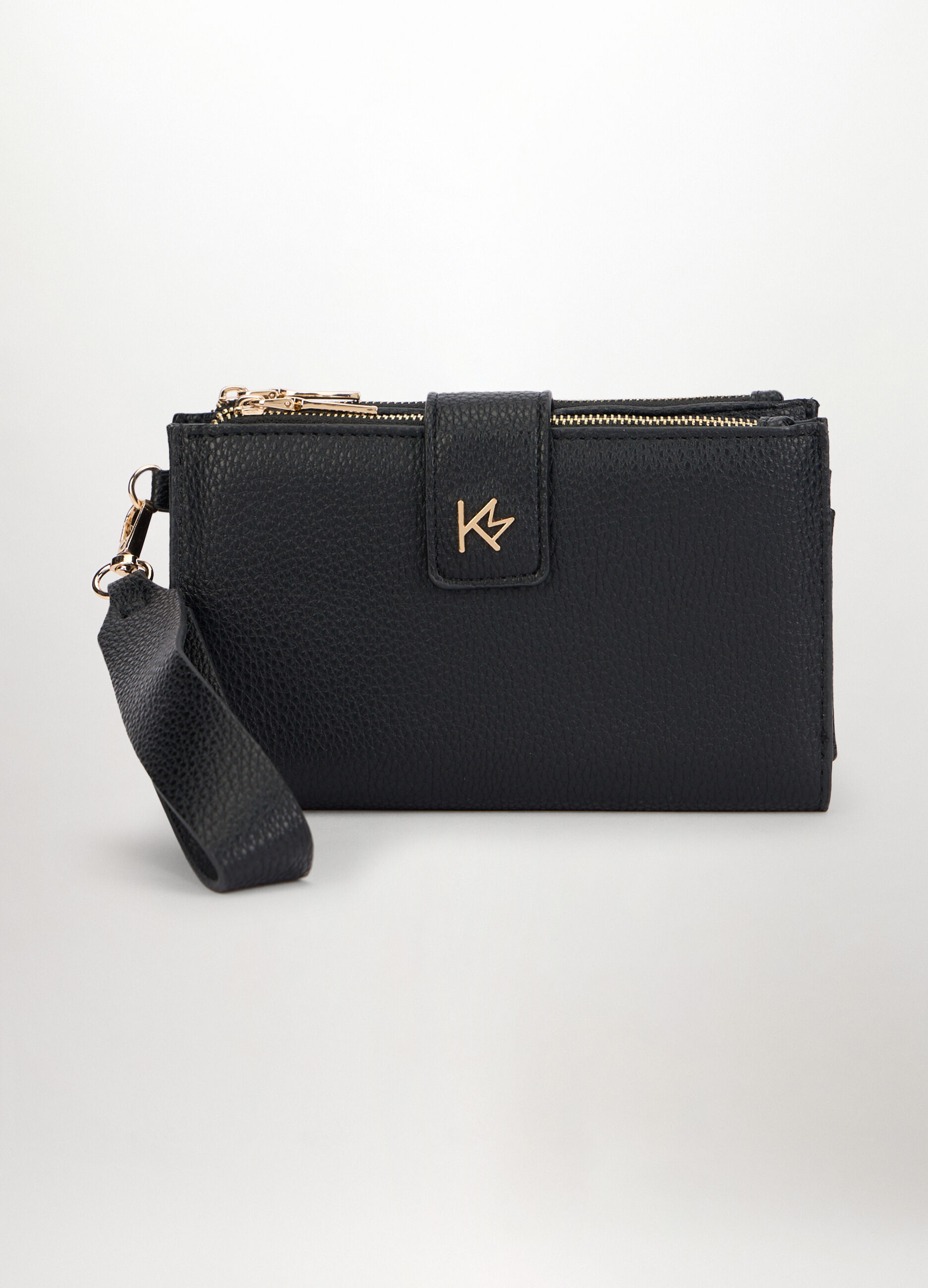 Portafoglio in eco pelle nero_0