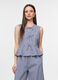 Top girocollo in popeline donna_0