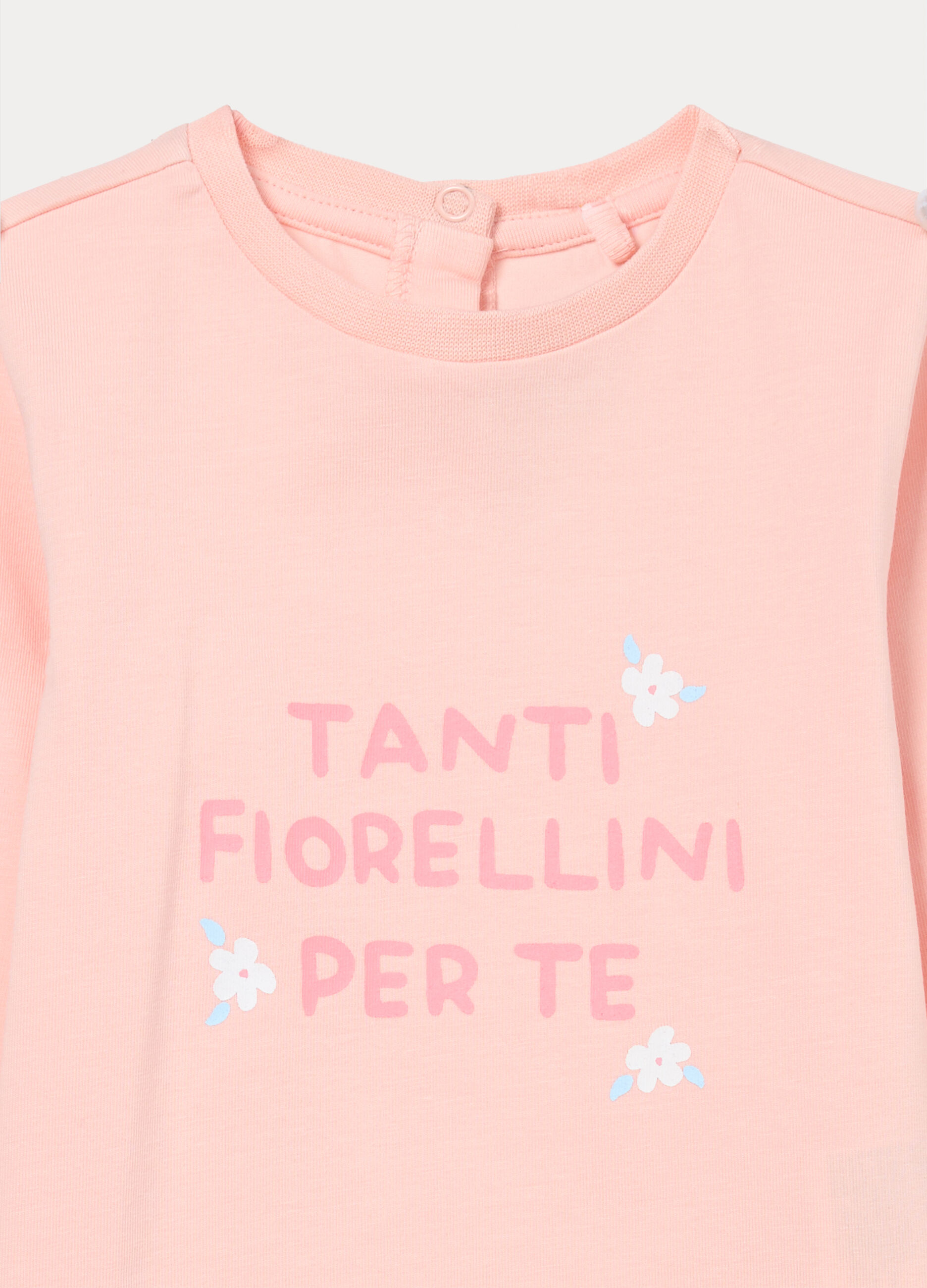 T-shirt in jersey di cotone stretch neonata_2