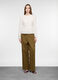 Pantaloni straight fit misto lino donna_0