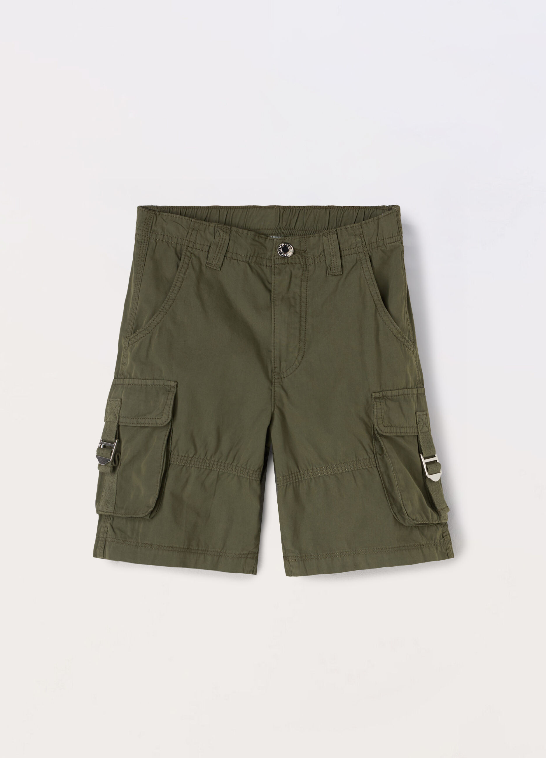 Shorts cargo in puro cotone ragazza_0