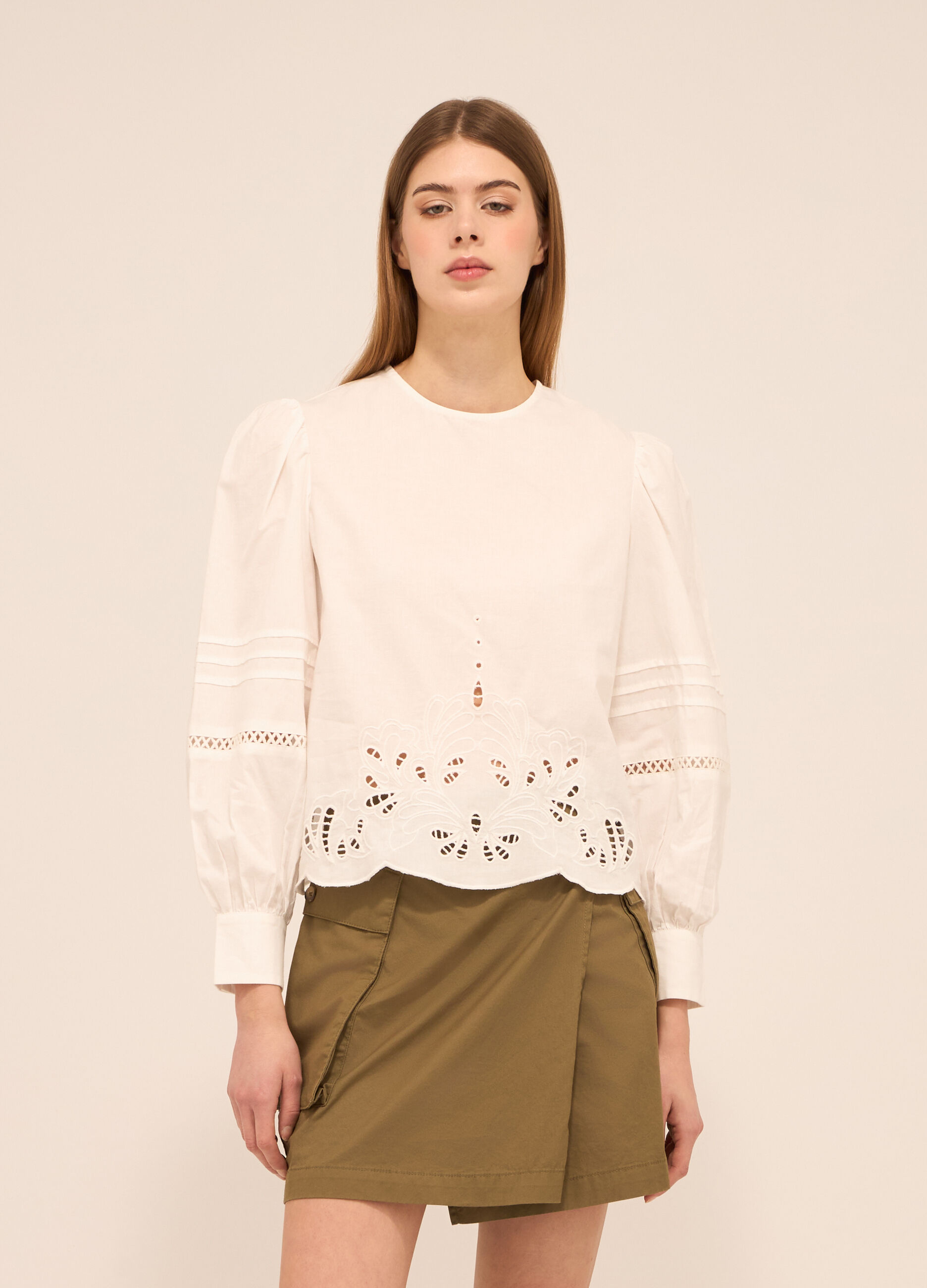 Blusa in puro cotone donna_0