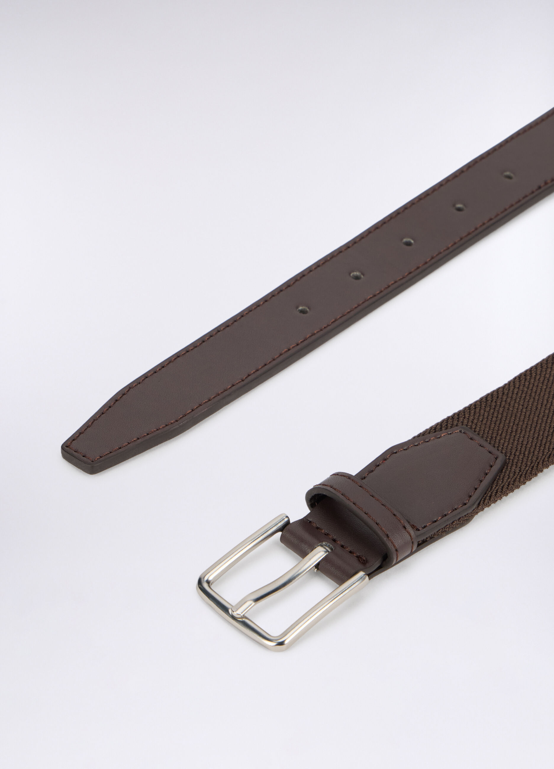 Cintura in tessuto con inserti uomo_1