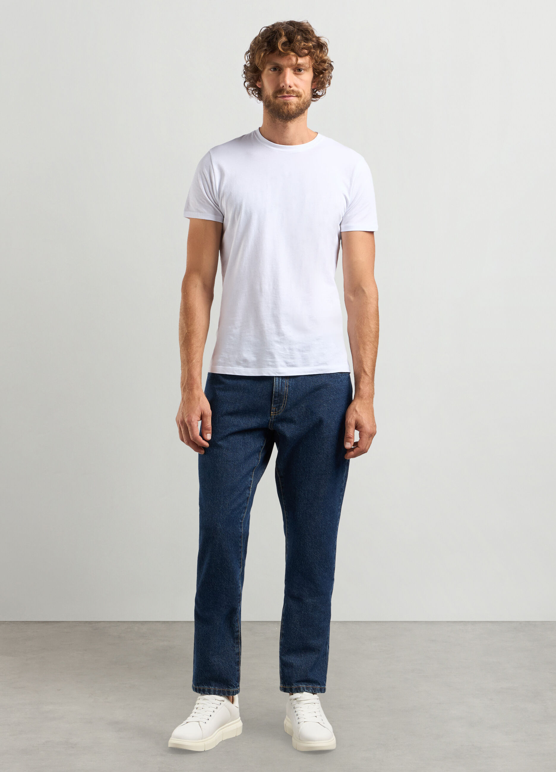 Jeans in cotone regular fit uomo_0