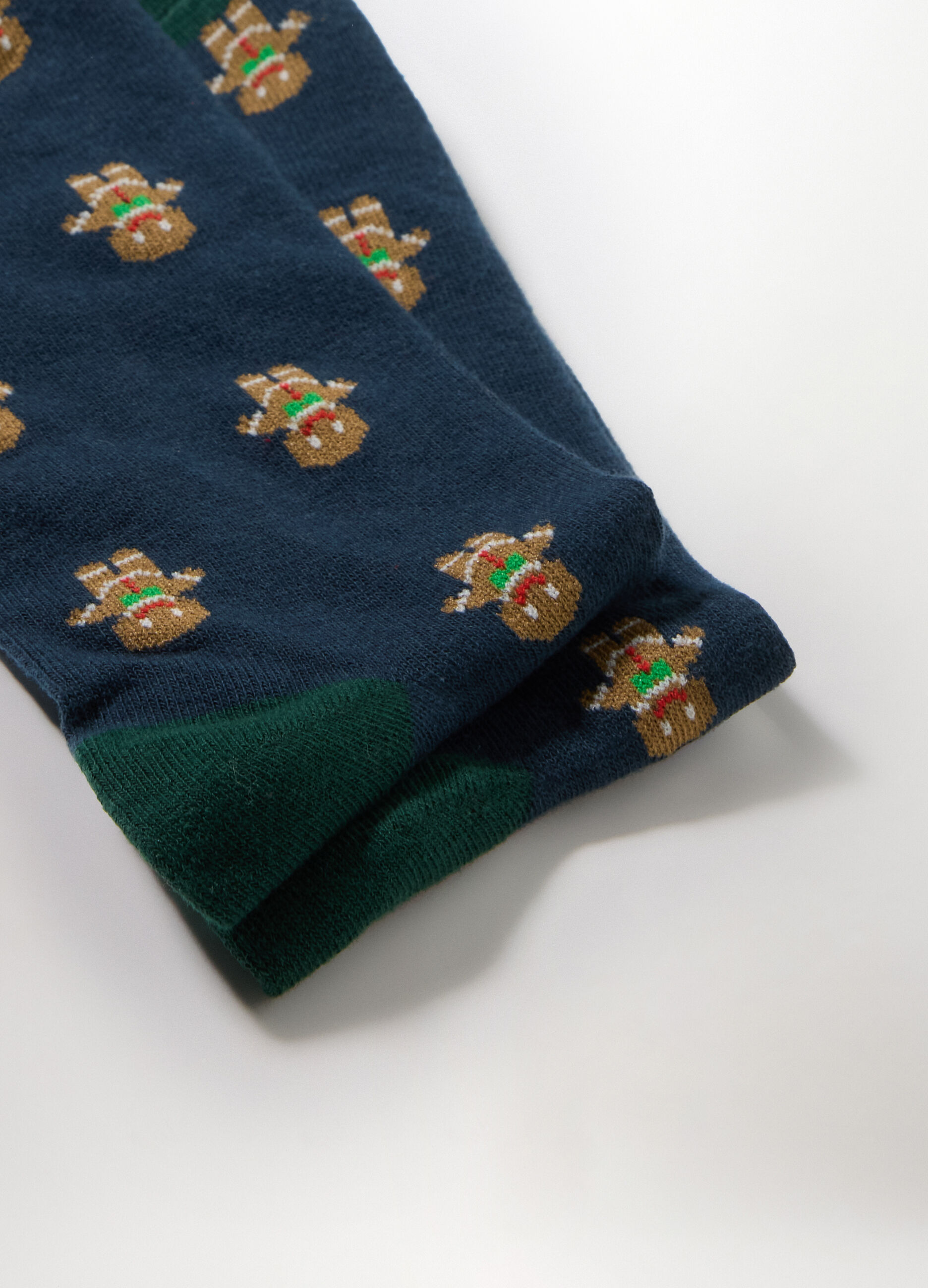 Calze corte in cotone stretch a fantasia uomo_1