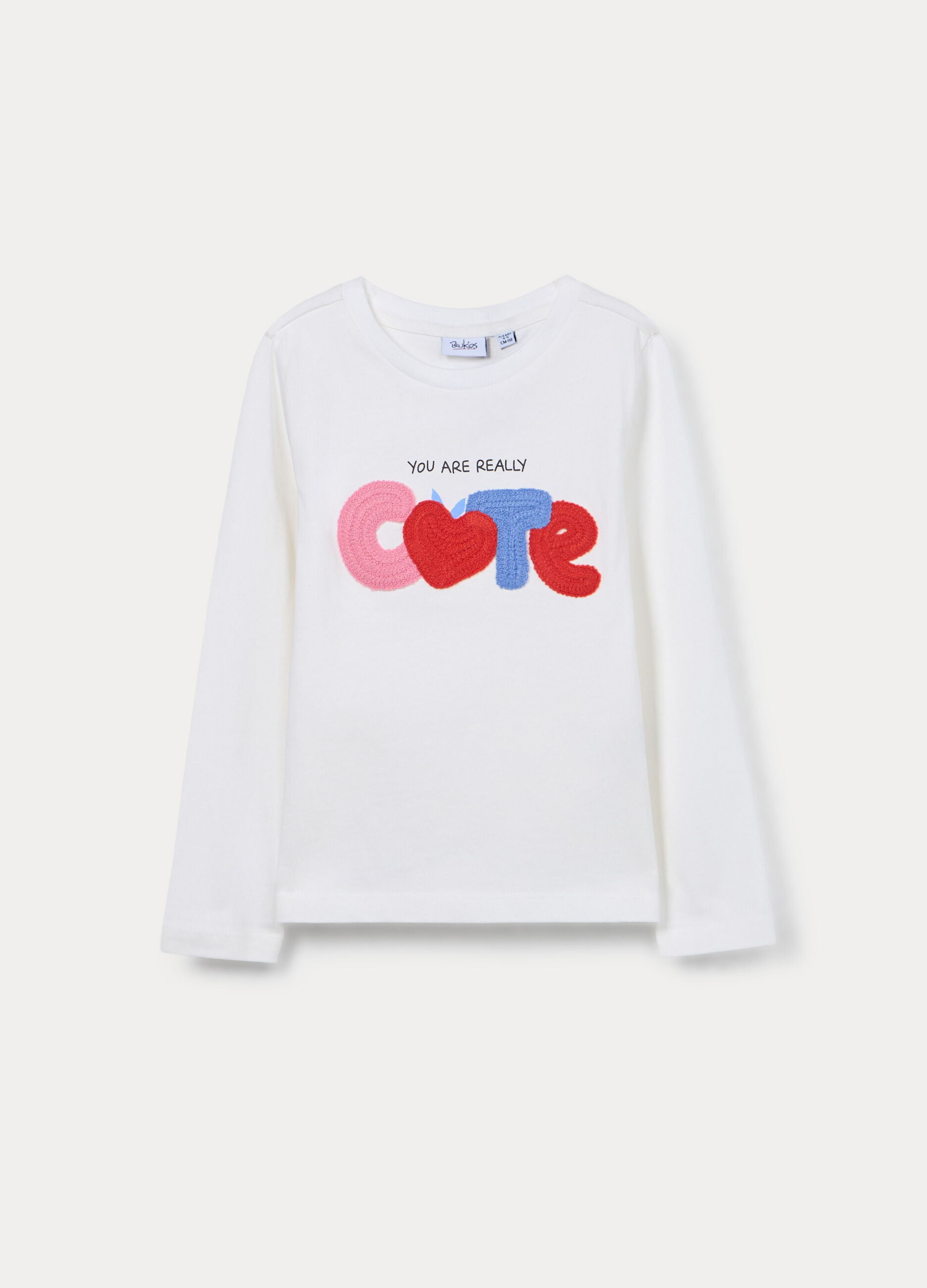 T-shirt in jersey di puro cotone bambina_0
