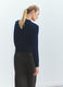 Cardigan girocollo rasato donna_2