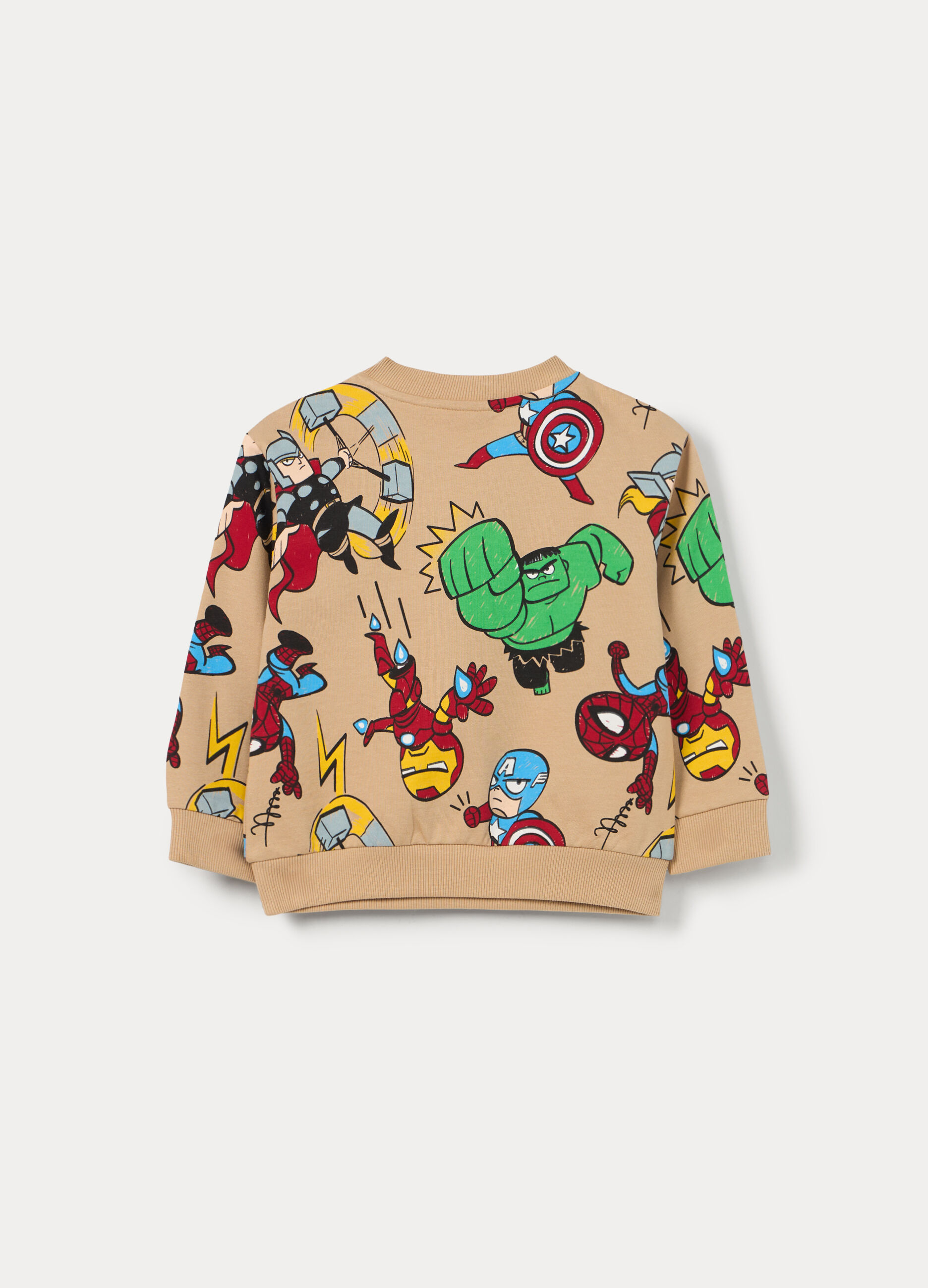 Felpa Marvel in french terry di puro cotone bimba_1