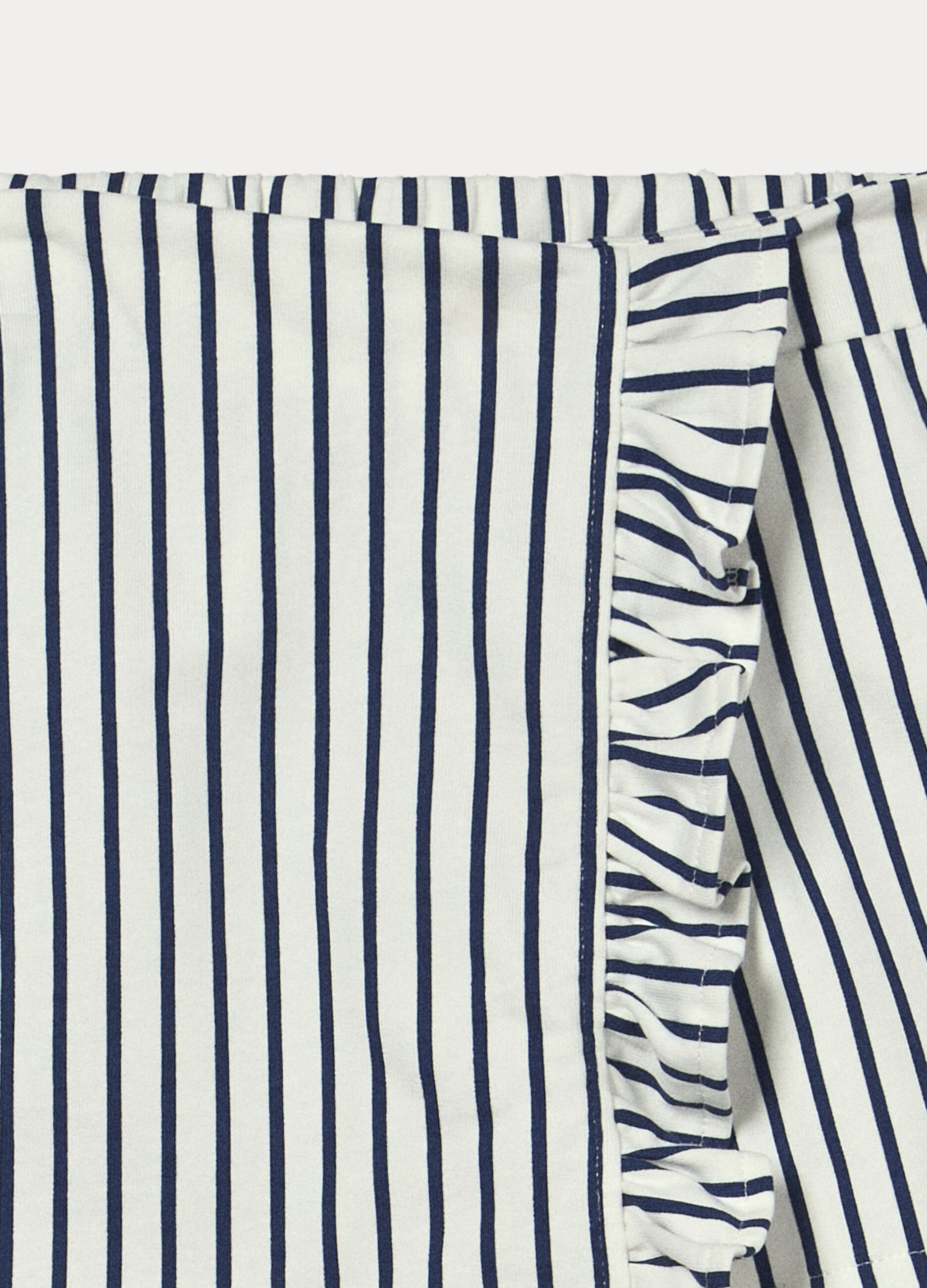 Gonna-pantalone in french terry di puro cotone bambina_2