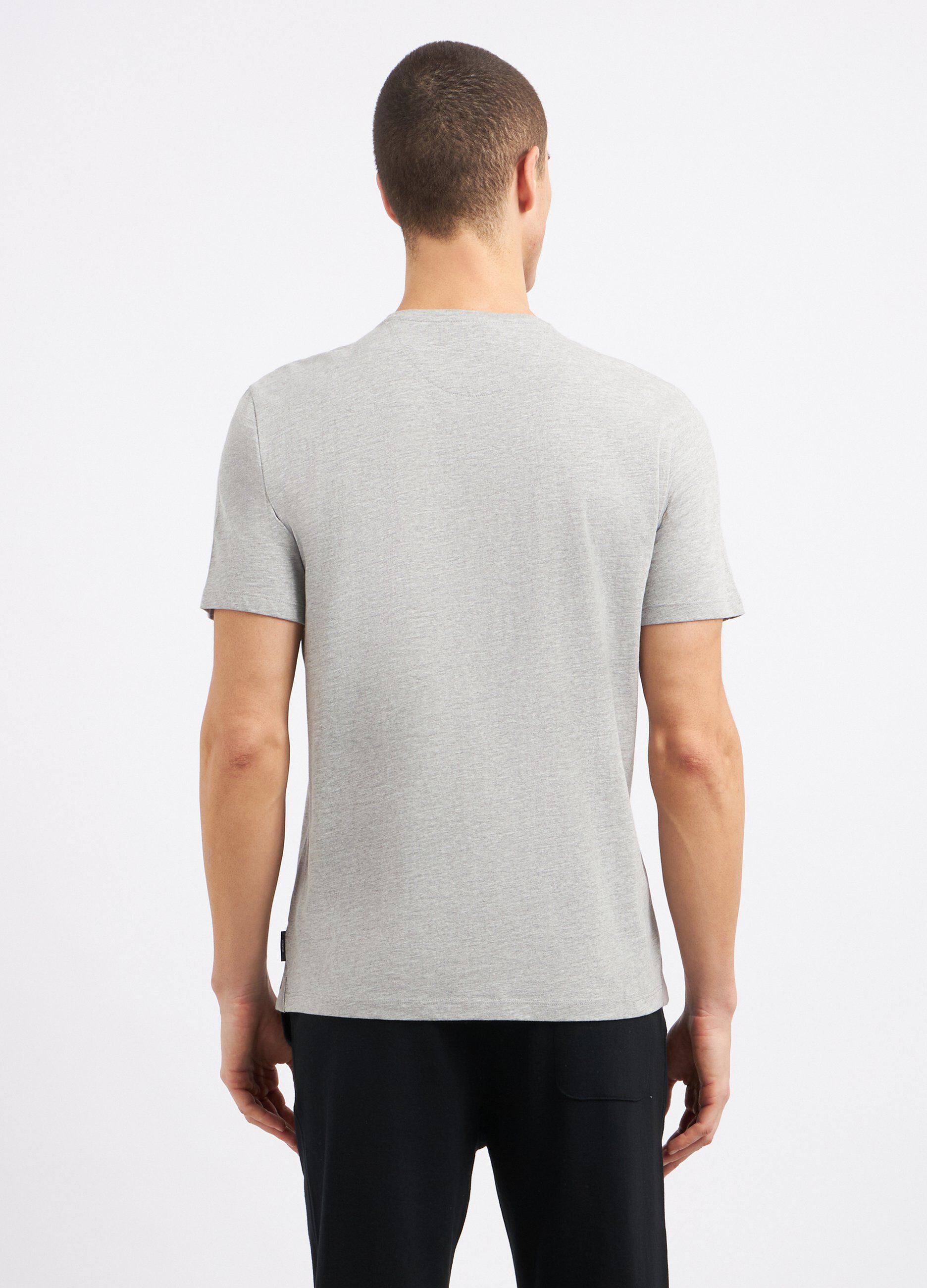 T-shirt girocollo in puro cotone uomo_1