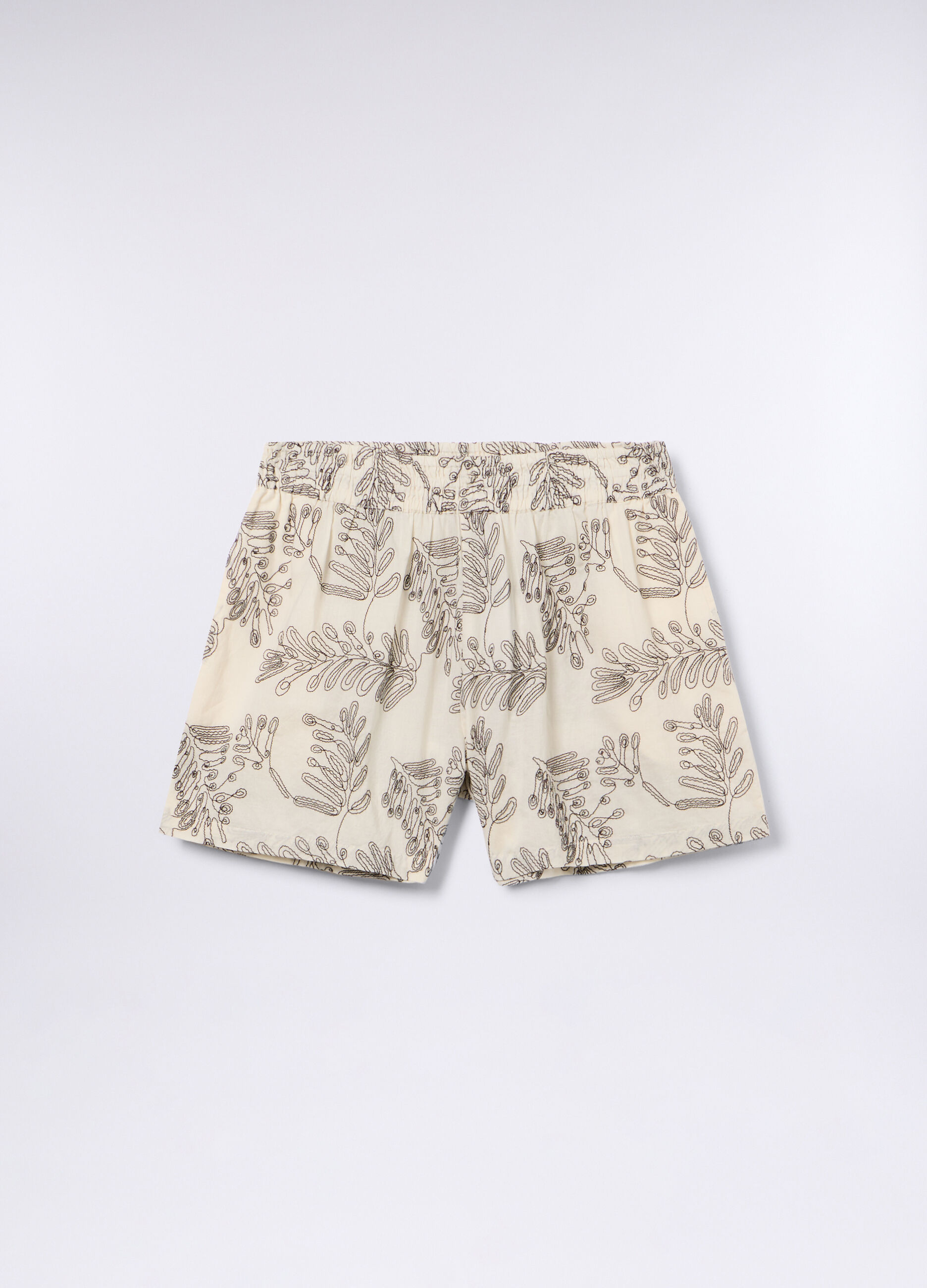 Shorts copricostume in puro cotone donna_0