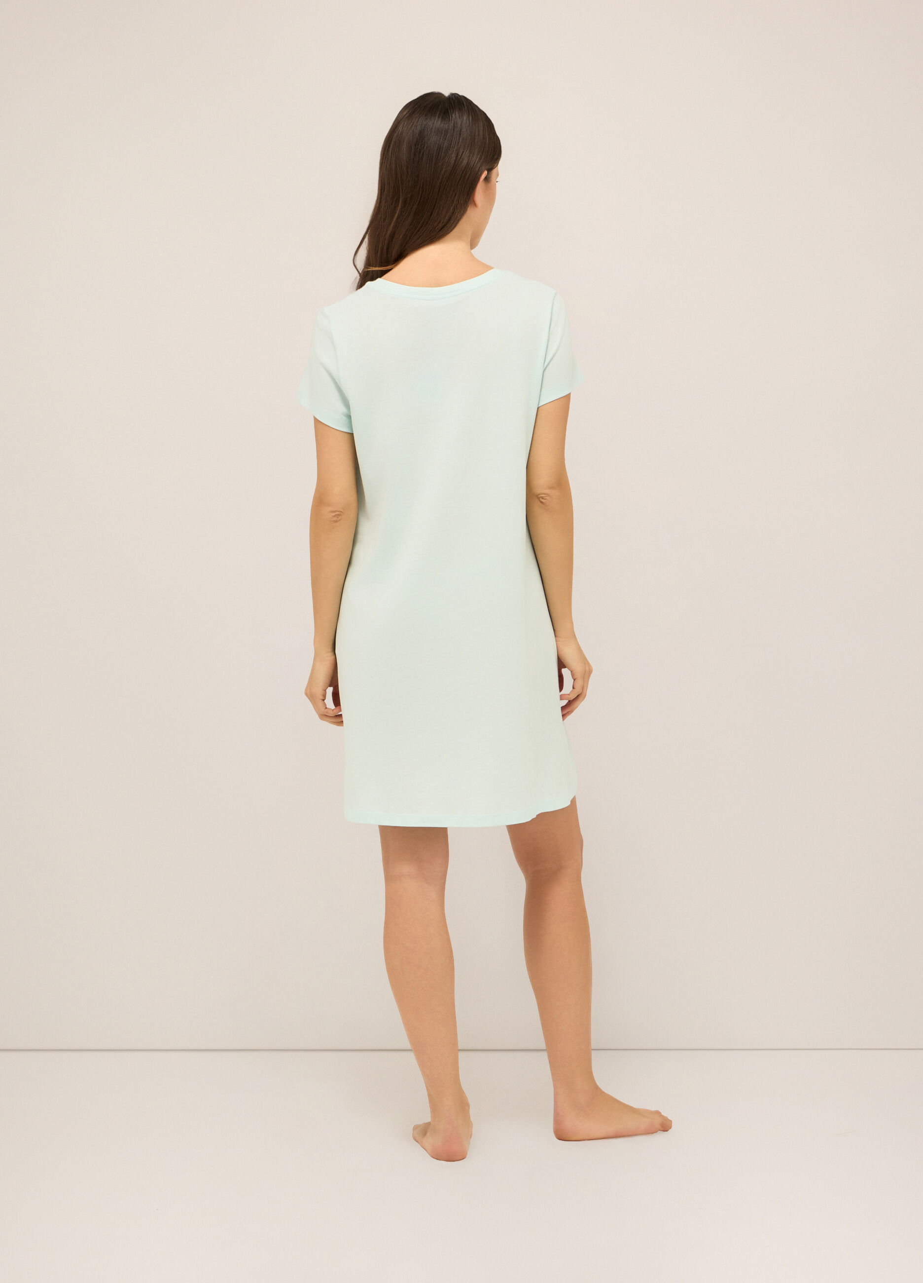 Camicia da notte in jersey di puro donna_1