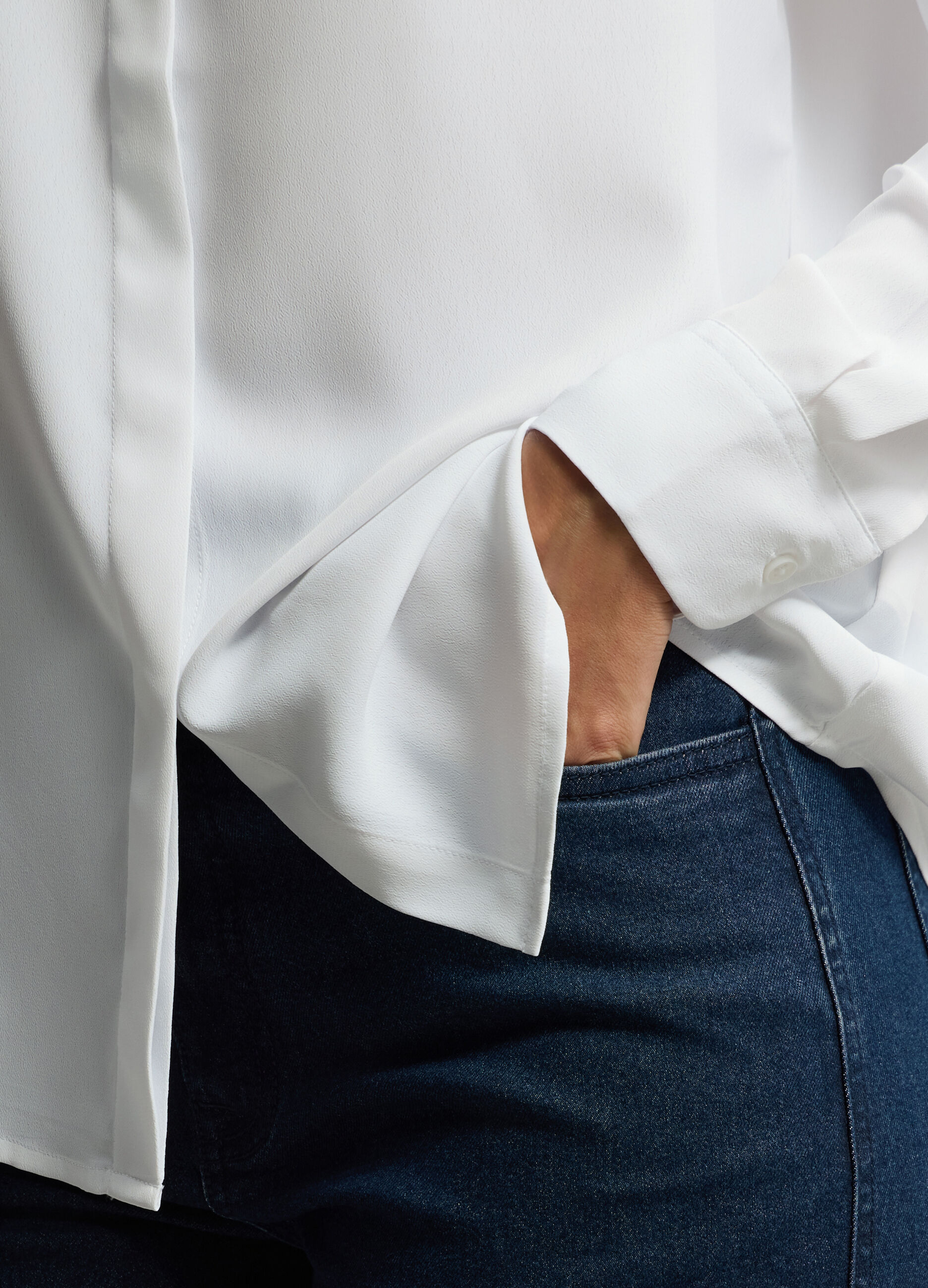 Camicia Fit Regular con colletto alla francese donna_2