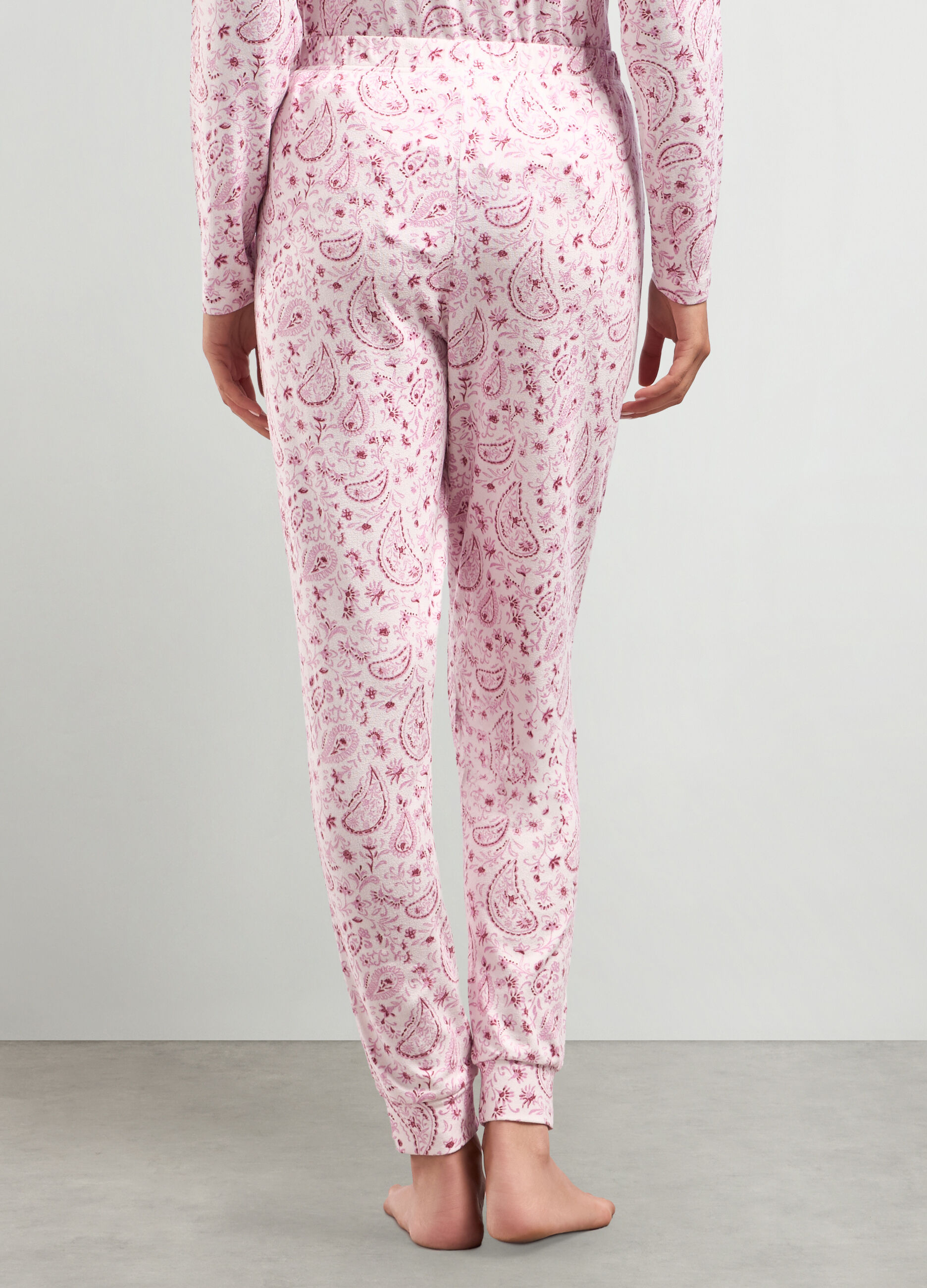 Pantaloni pigiama con stampa all over donna_1