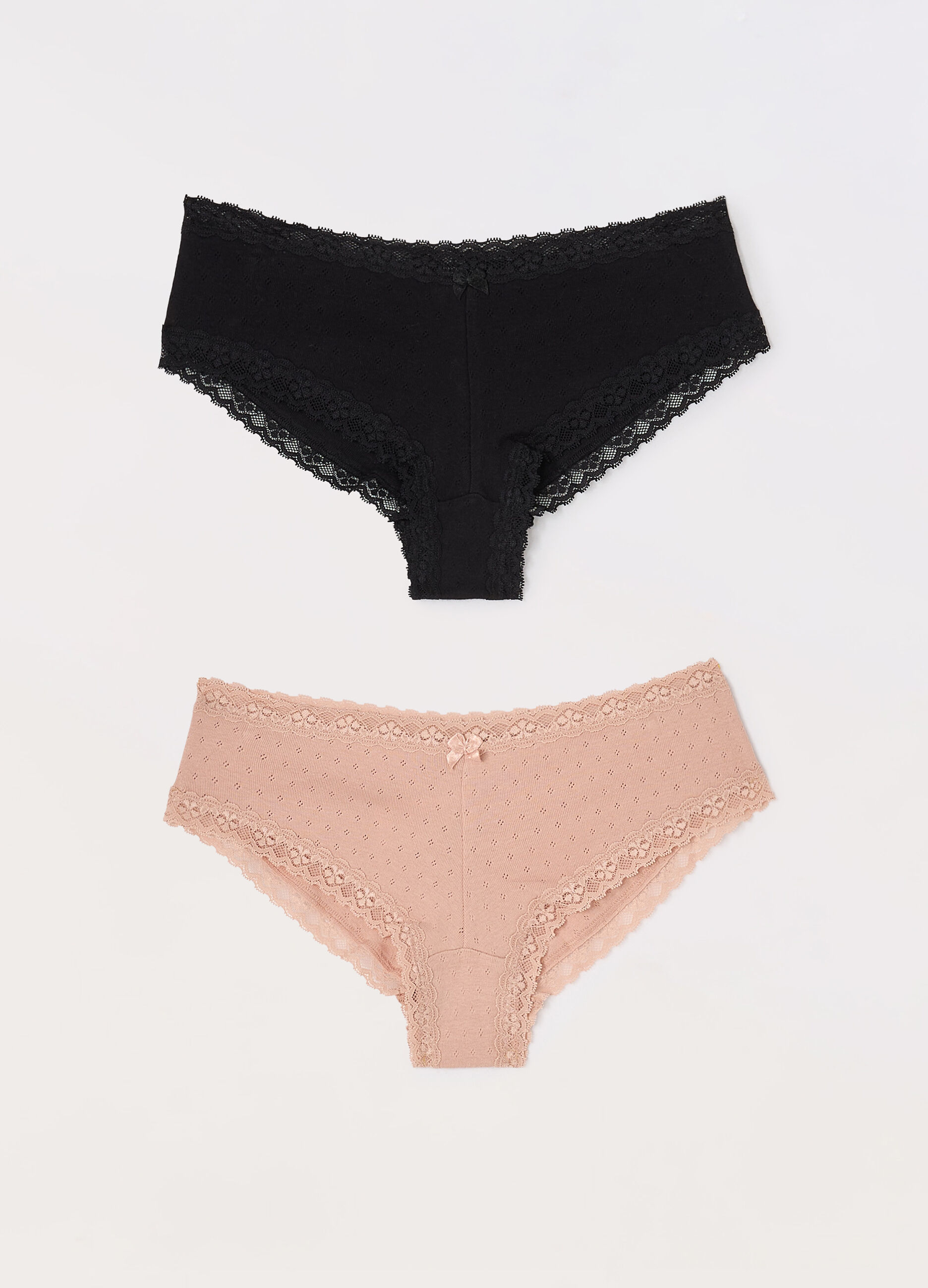 Pack 2 brasiliana in puro cotone pointelle donna_0
