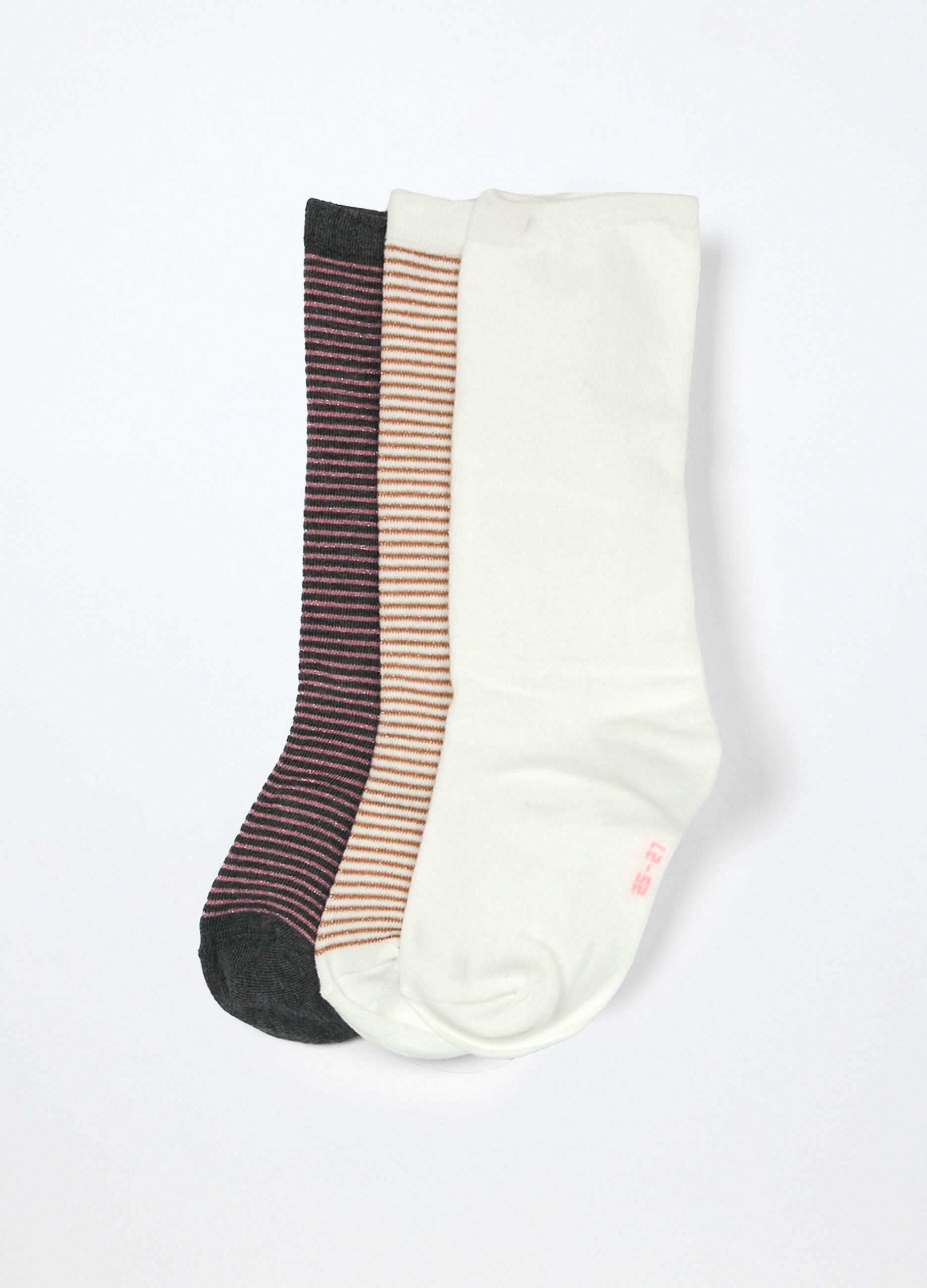 Pack 3 calze lunghe misto cotone stretch bambina_0