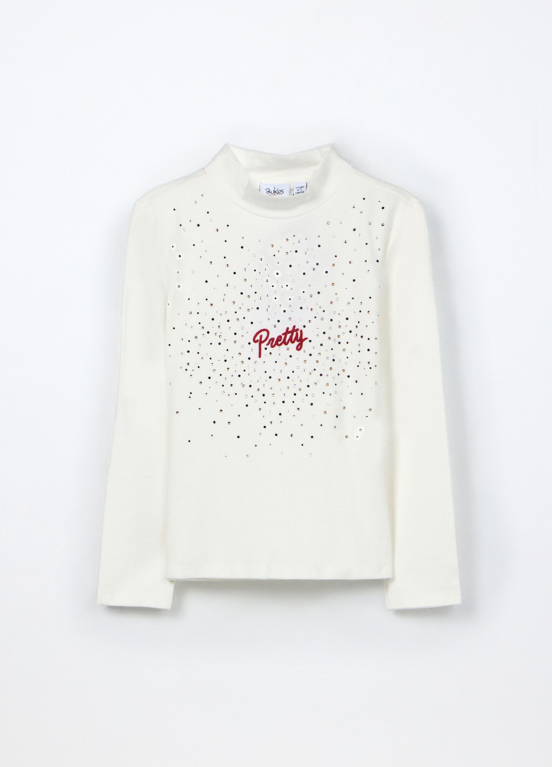 Lupetto in jersey di cotone stretch bambina_0