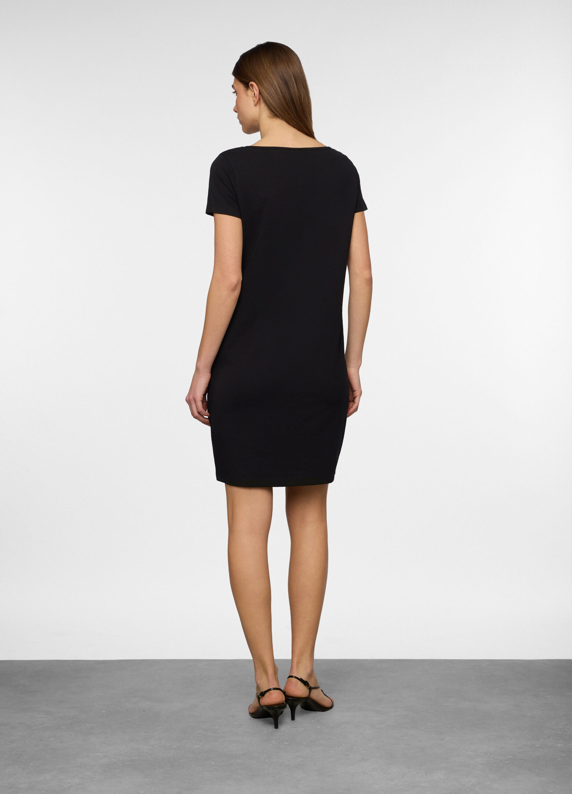 Abito corto stretch donna_1