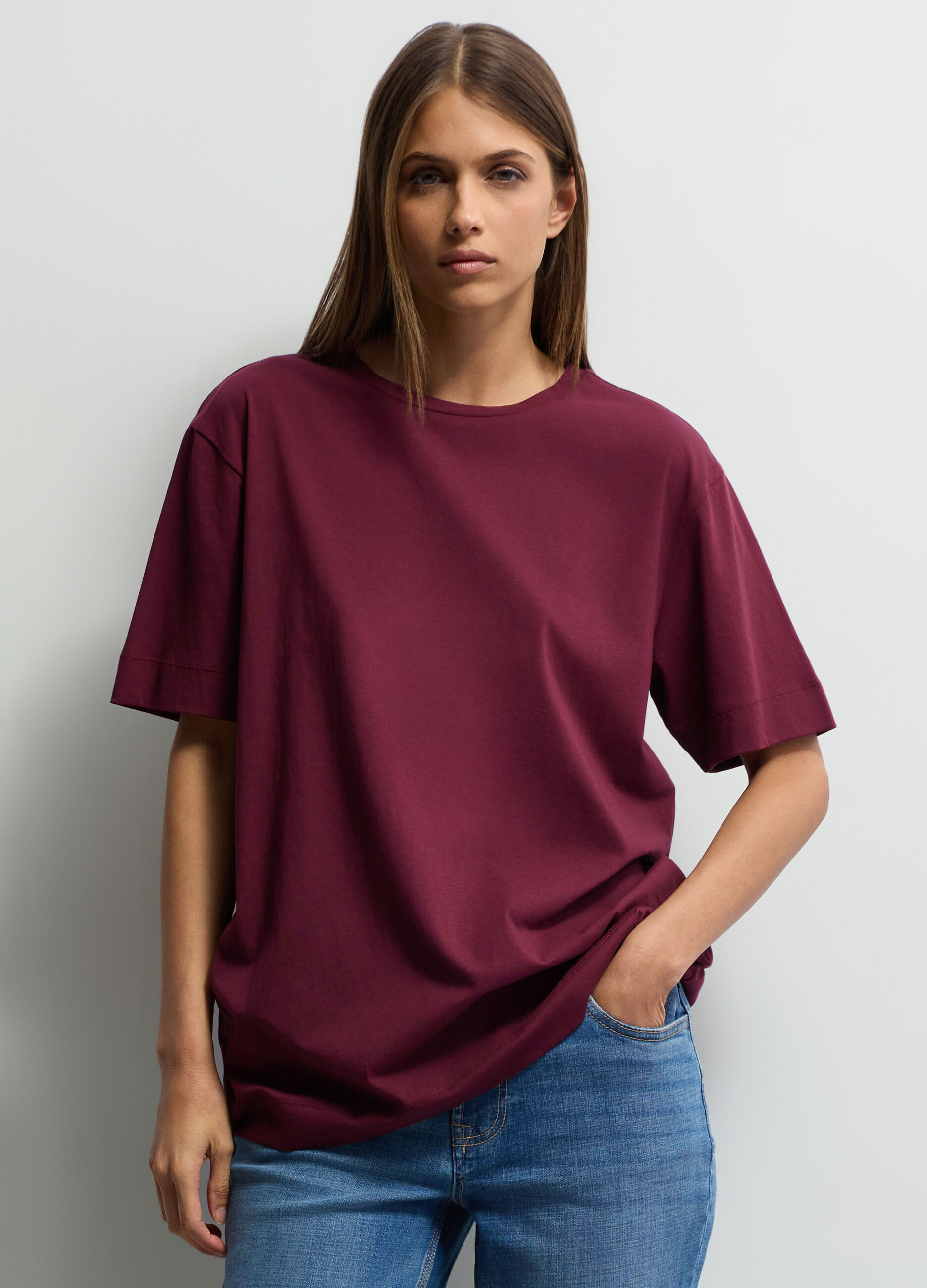 T-shirt girocollo Fit Over donna_0