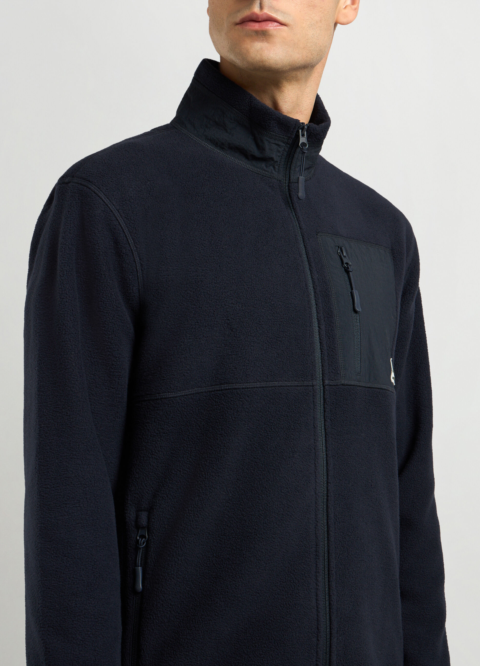 Felpa in pile full zip uomo_2