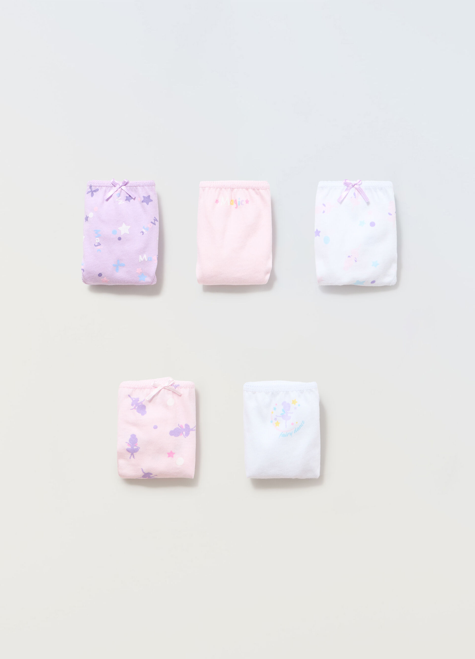 Pack 5 slip in puro cotone bambina_1