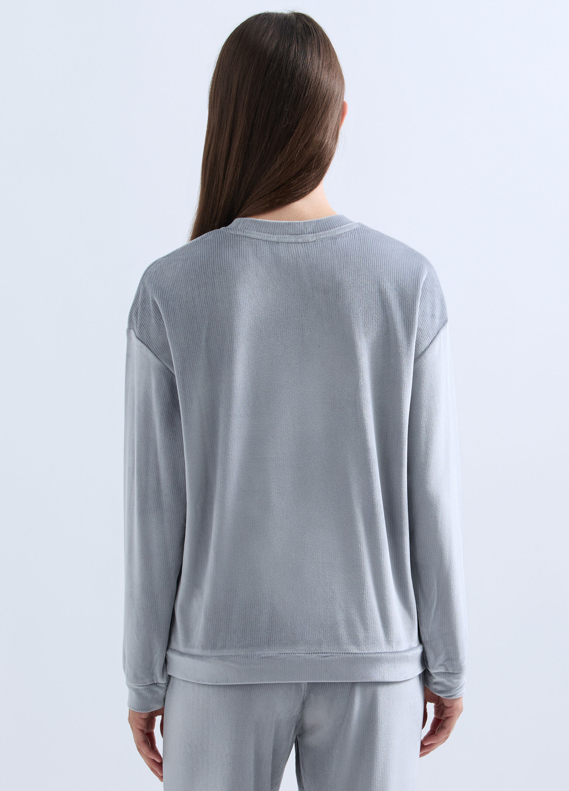 Top pigiama velour stretch donna_1