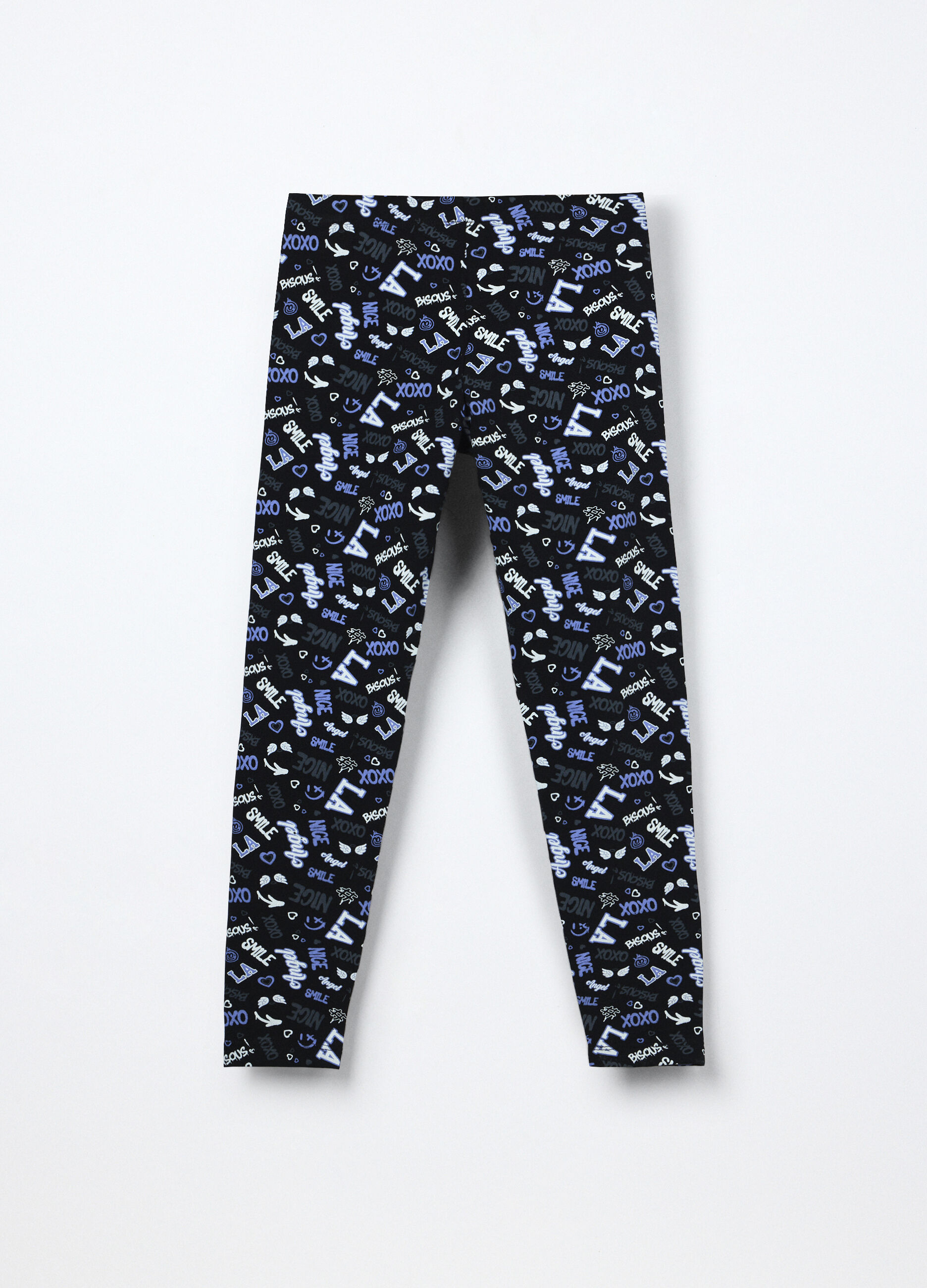 Leggings in french terry di cotone stretch ragazza_1