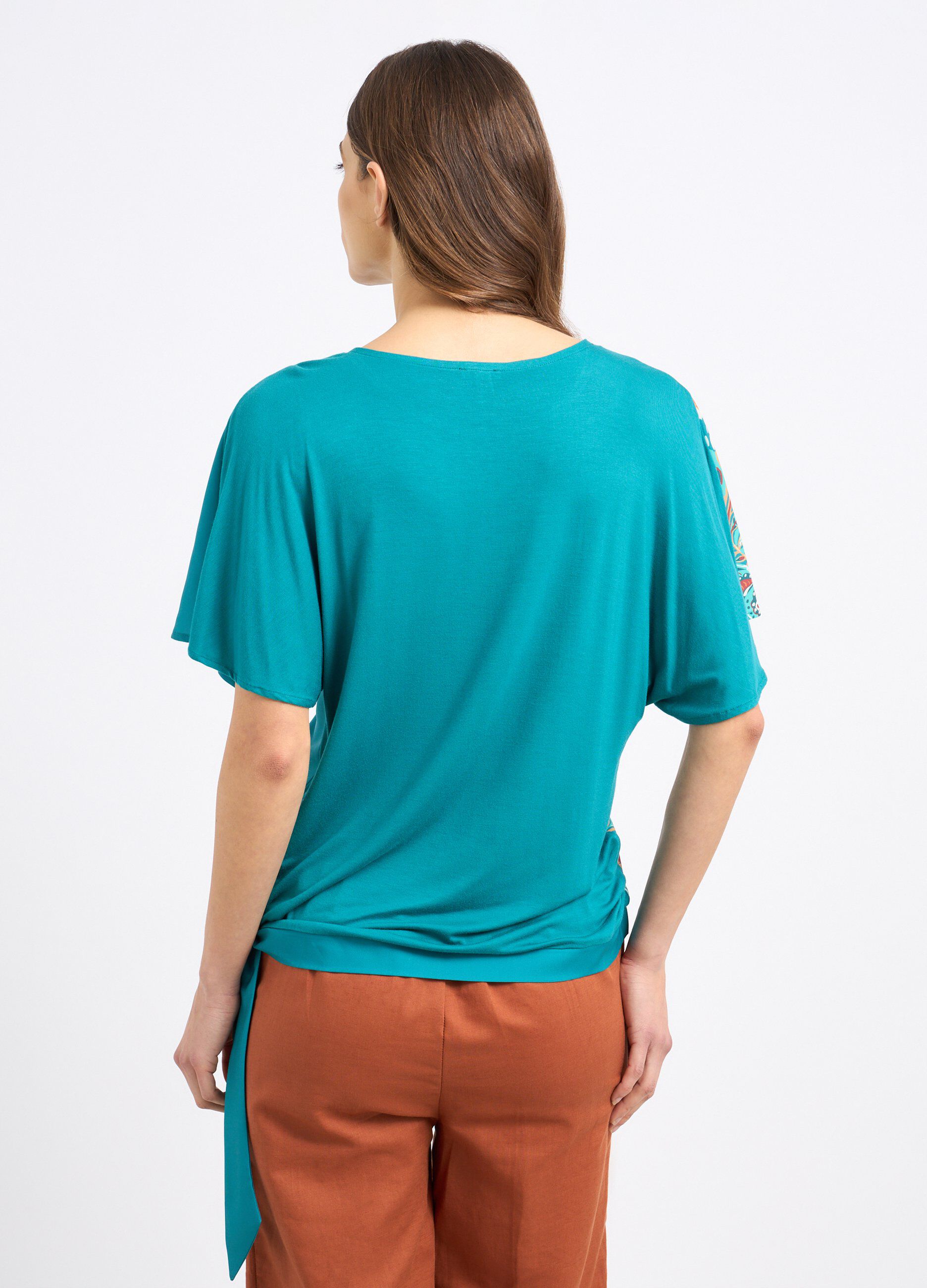 Blusa in viscosa stretch donna