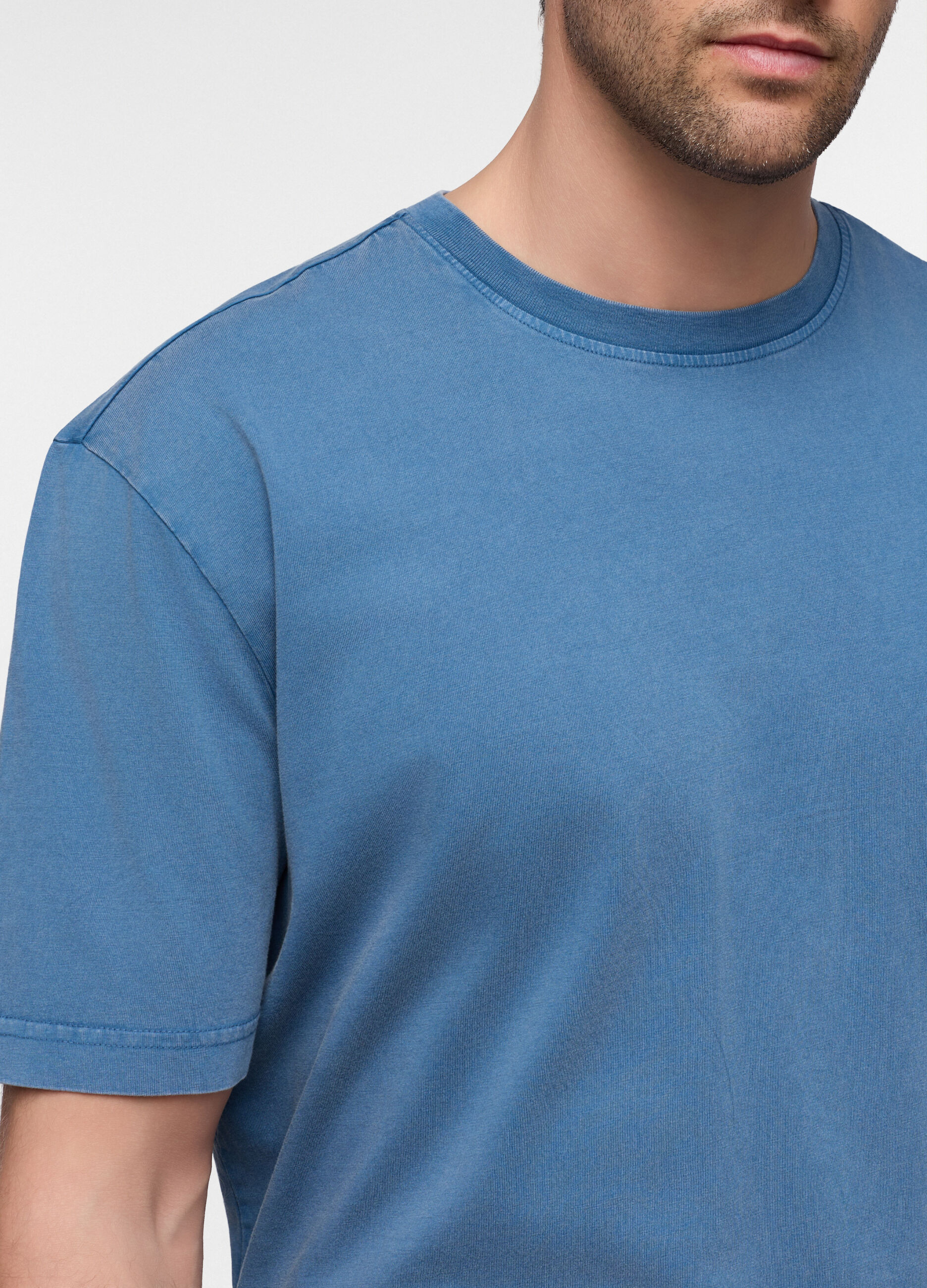 T-shirt relaxed fit in cotone uomo_2