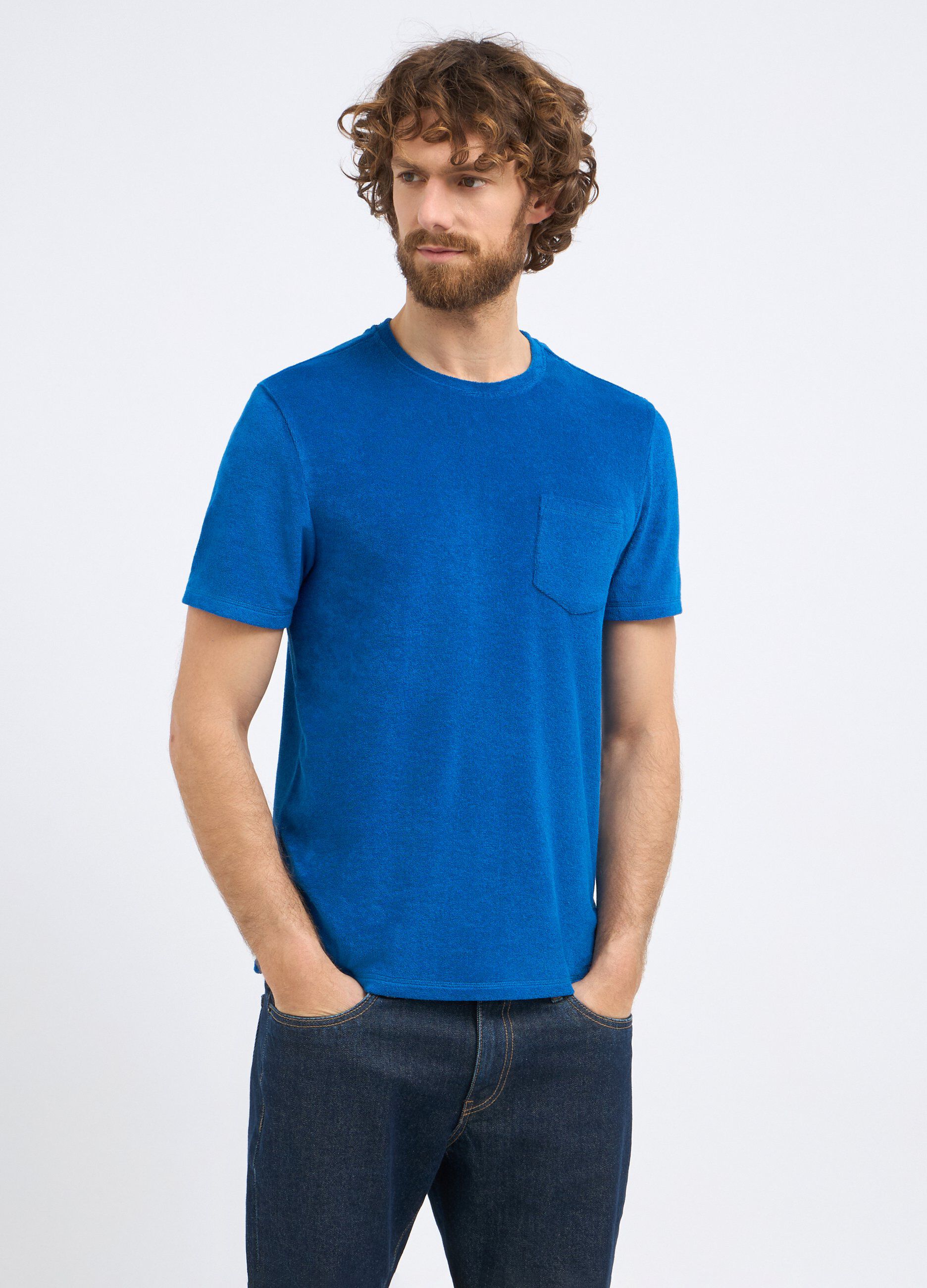 T-shirt in spugna uomo_0