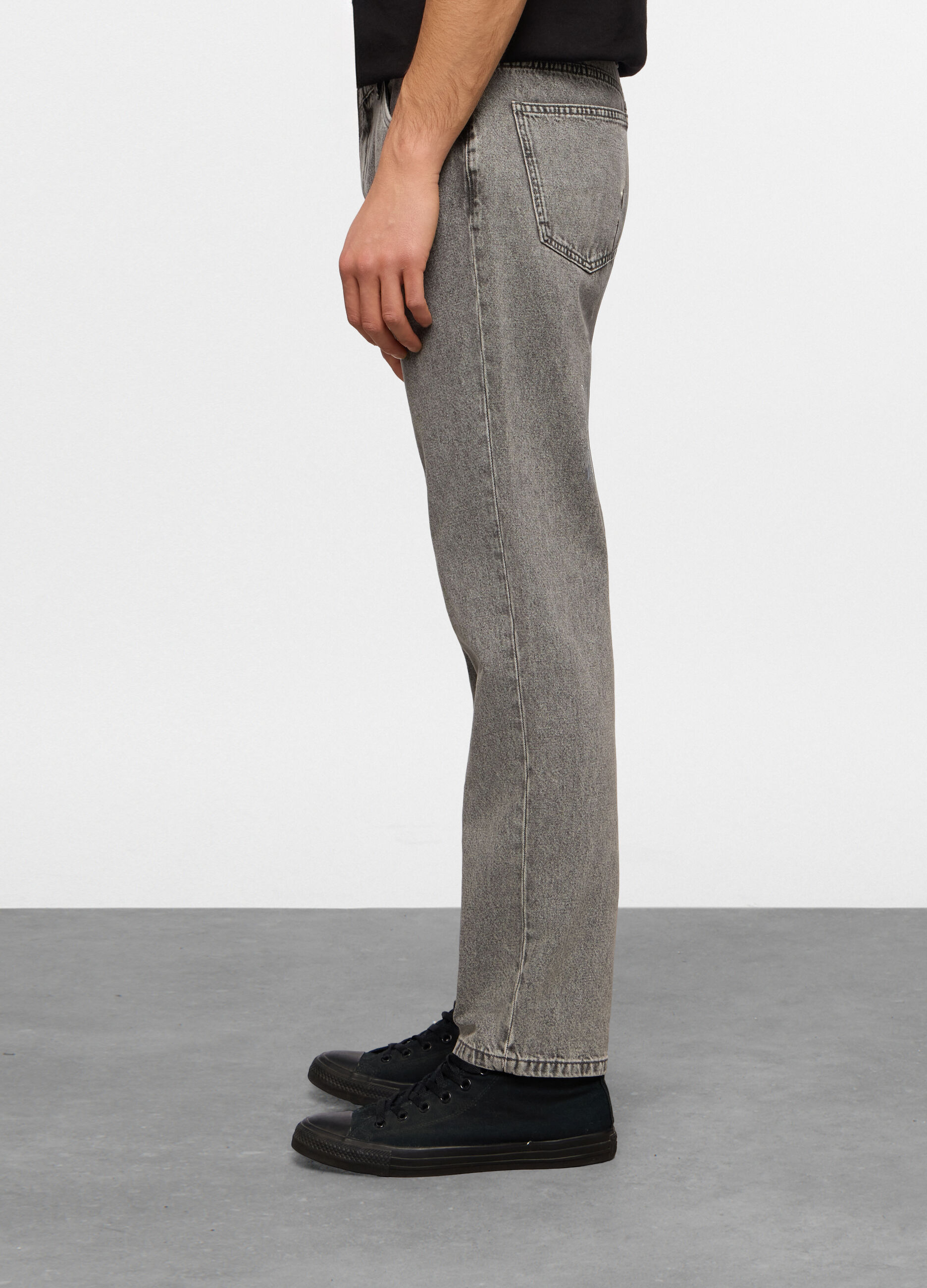 Jeans 5 tasche slim fit in denim uomo_1