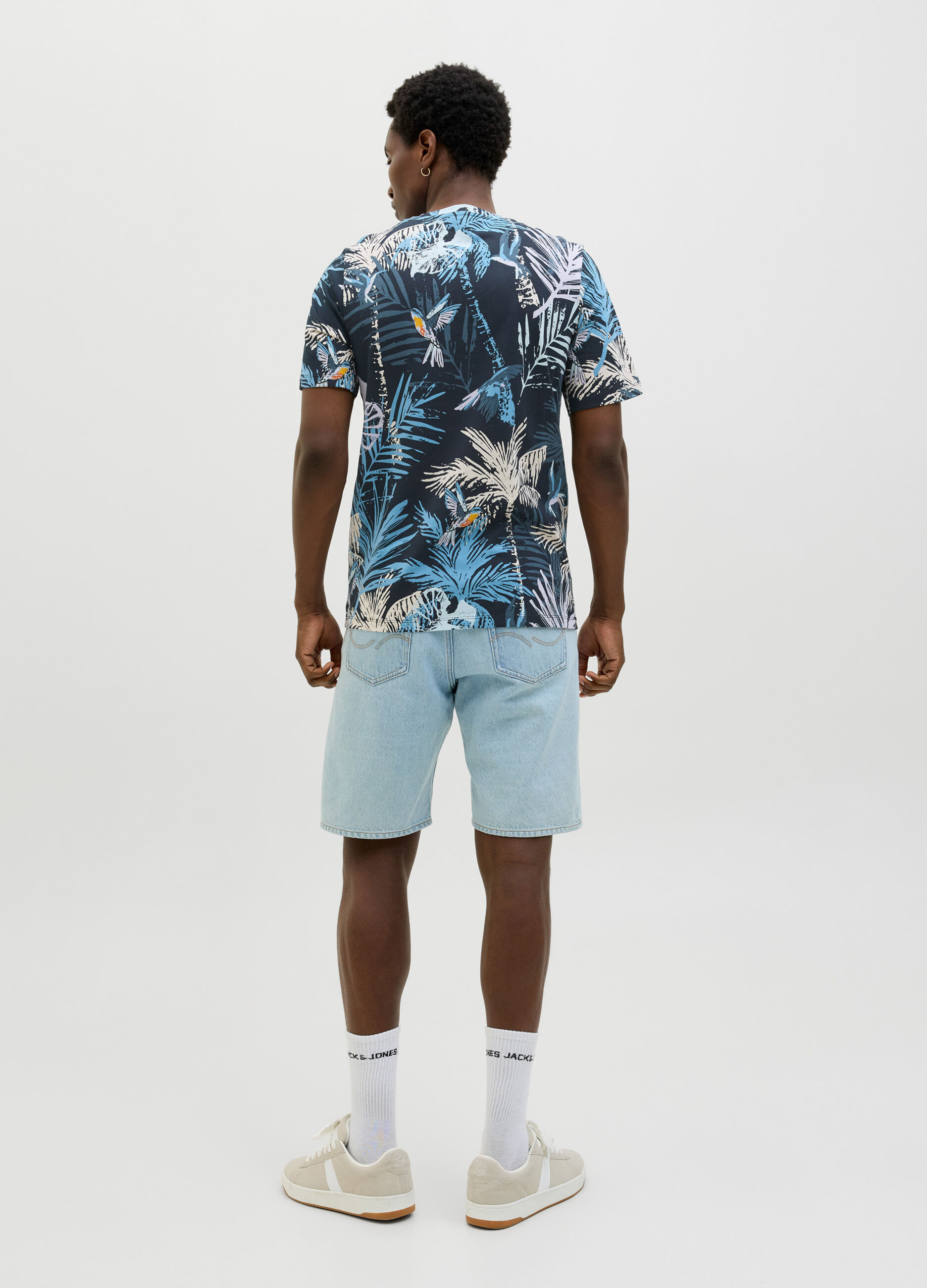 T-shirt standard fit con stampa uomo_1