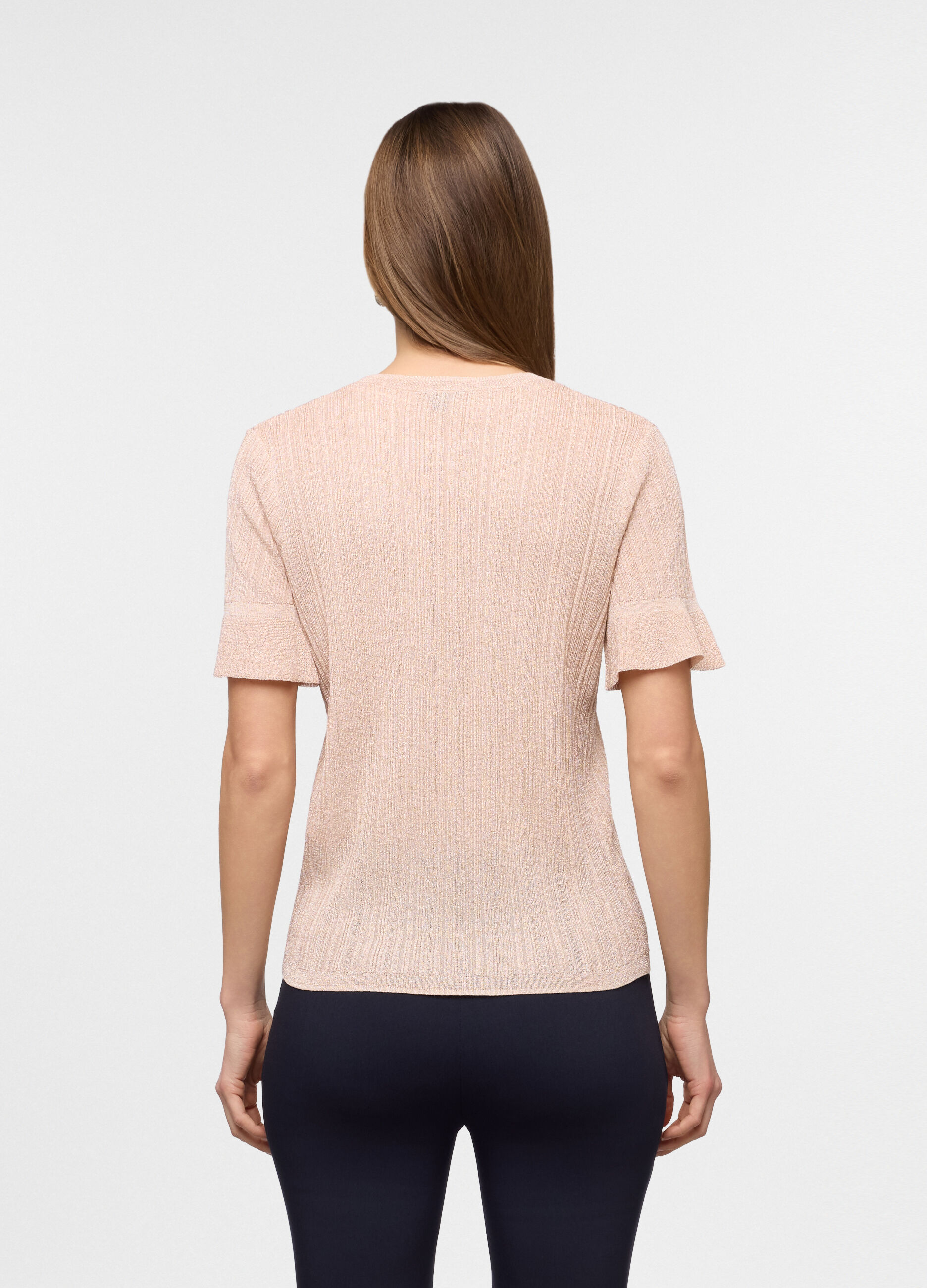 T-shirt girocollo stretch donna_1