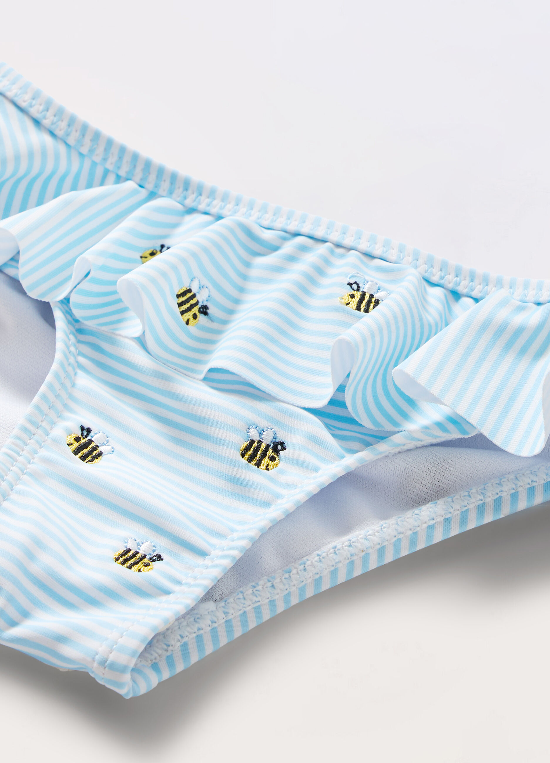 Costume slip con rouches neonata