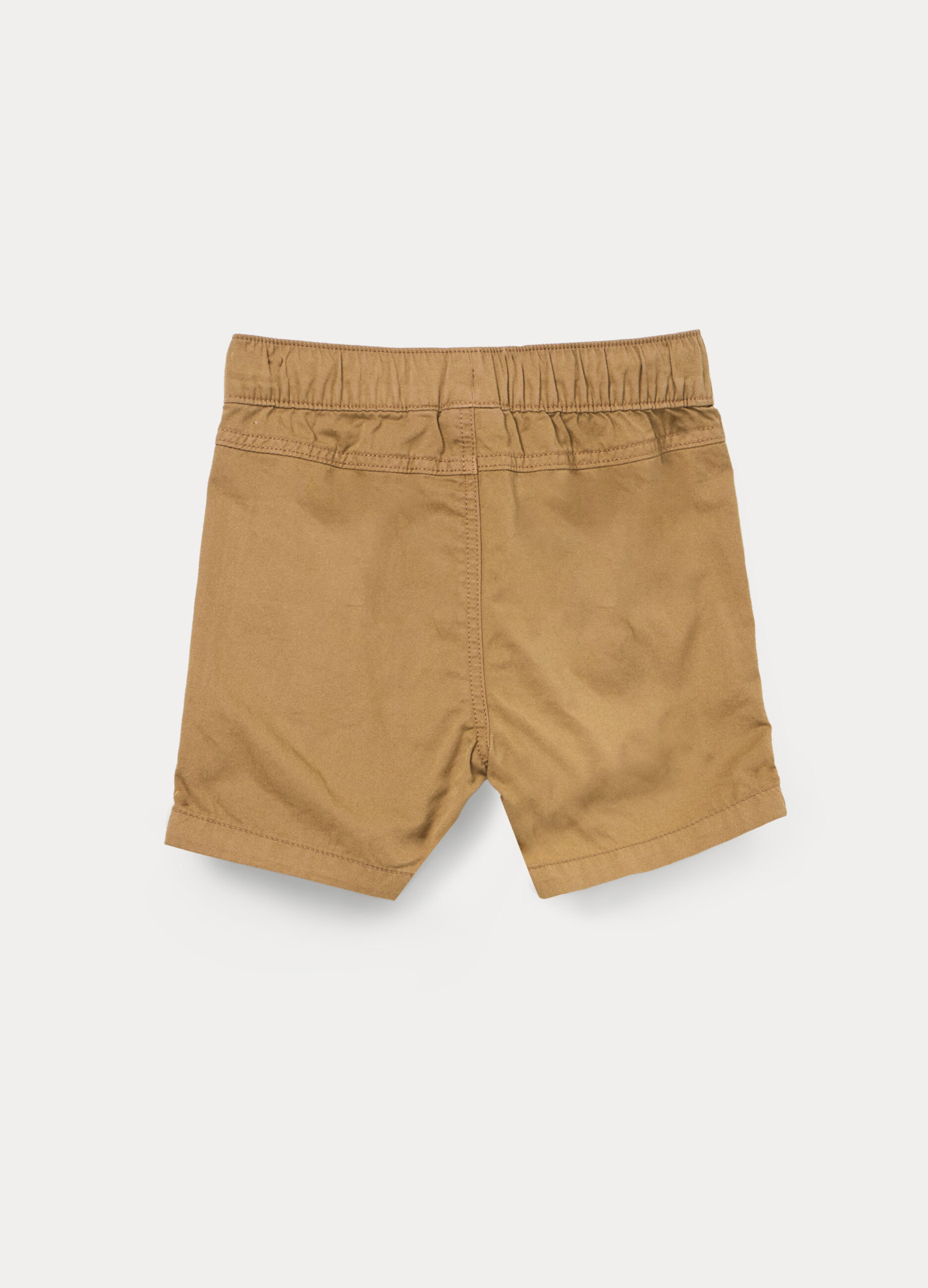 Shorts in twill di puro cotone _1