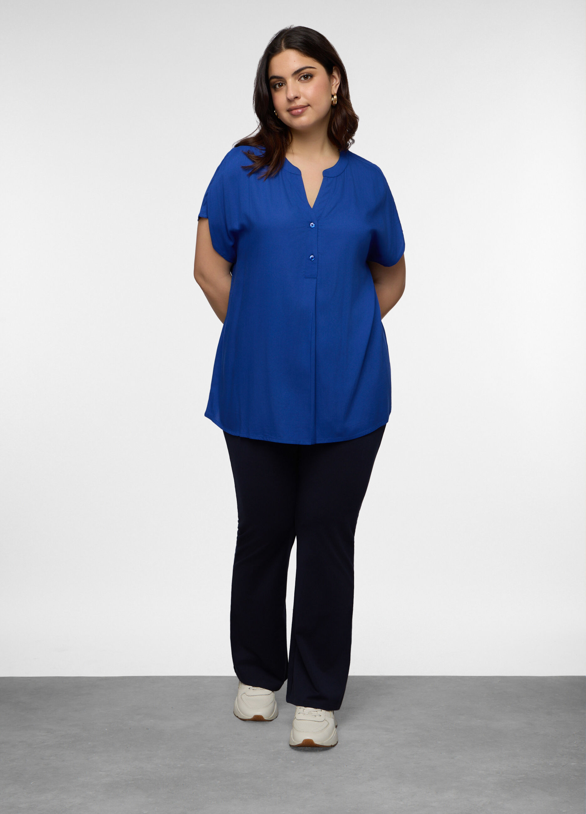 Leggings Fit Regular in jersey di cotone stretch donna_0