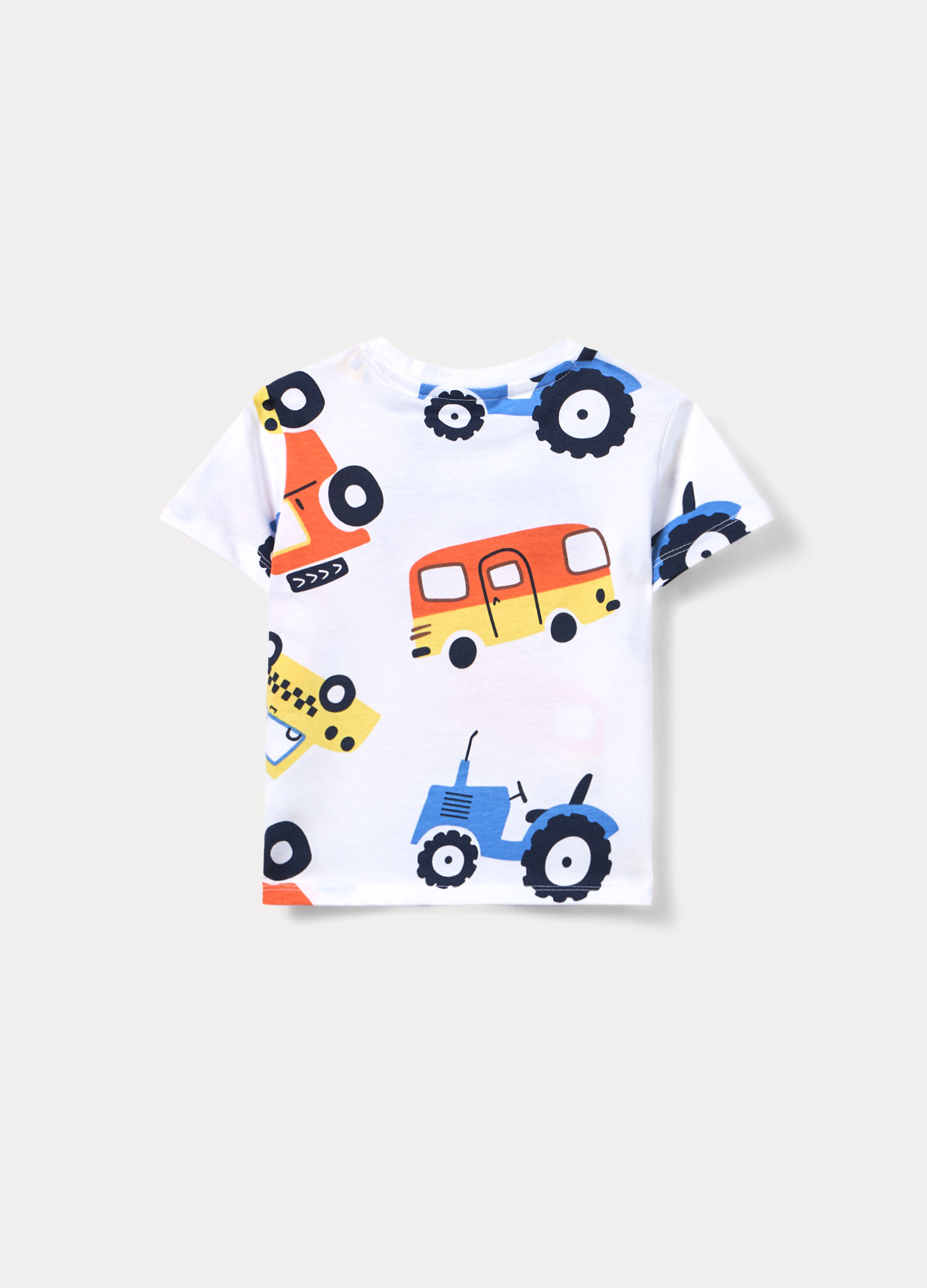 T-shirt girocollo in jersey di puro cotone bimbo_1