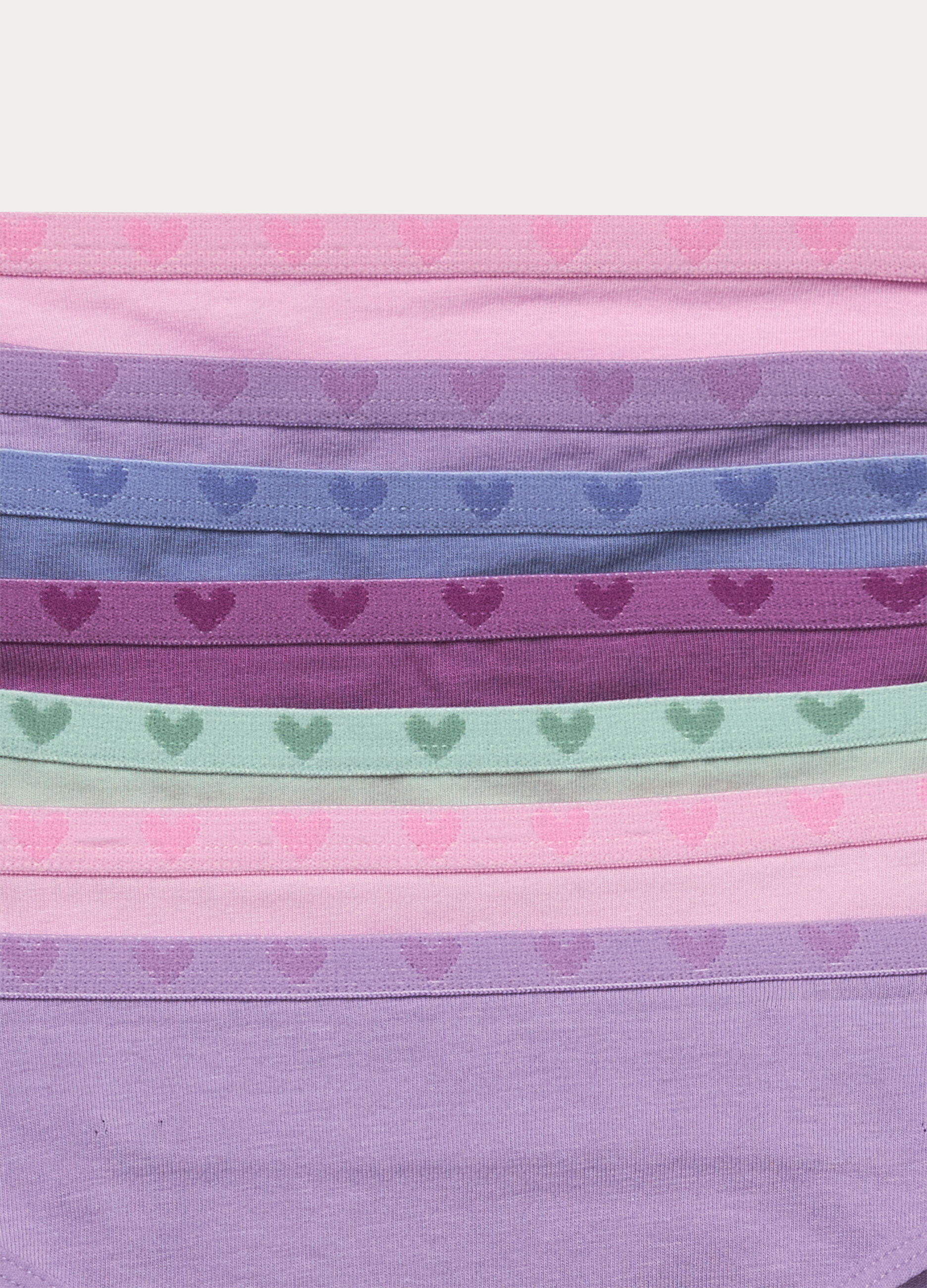 Pack 7 slip in jersey di cotone stretch bambina_3