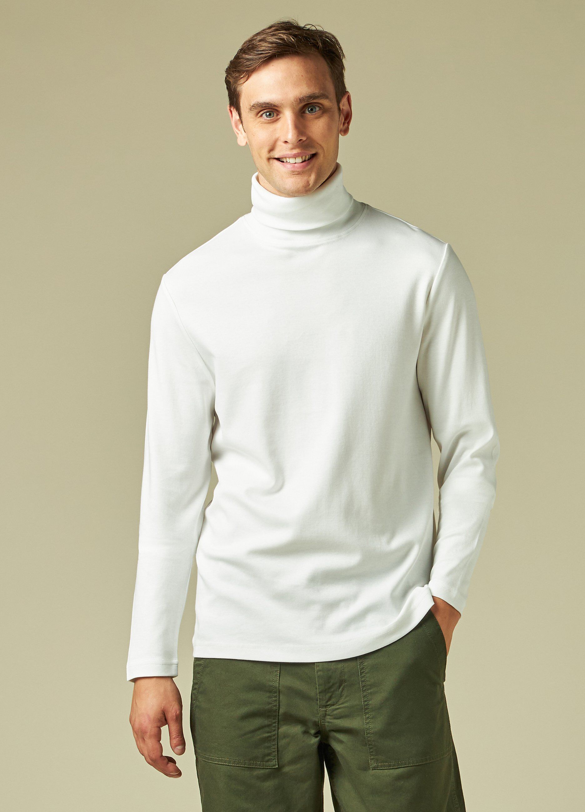 T shirt uomo collo alto clearance