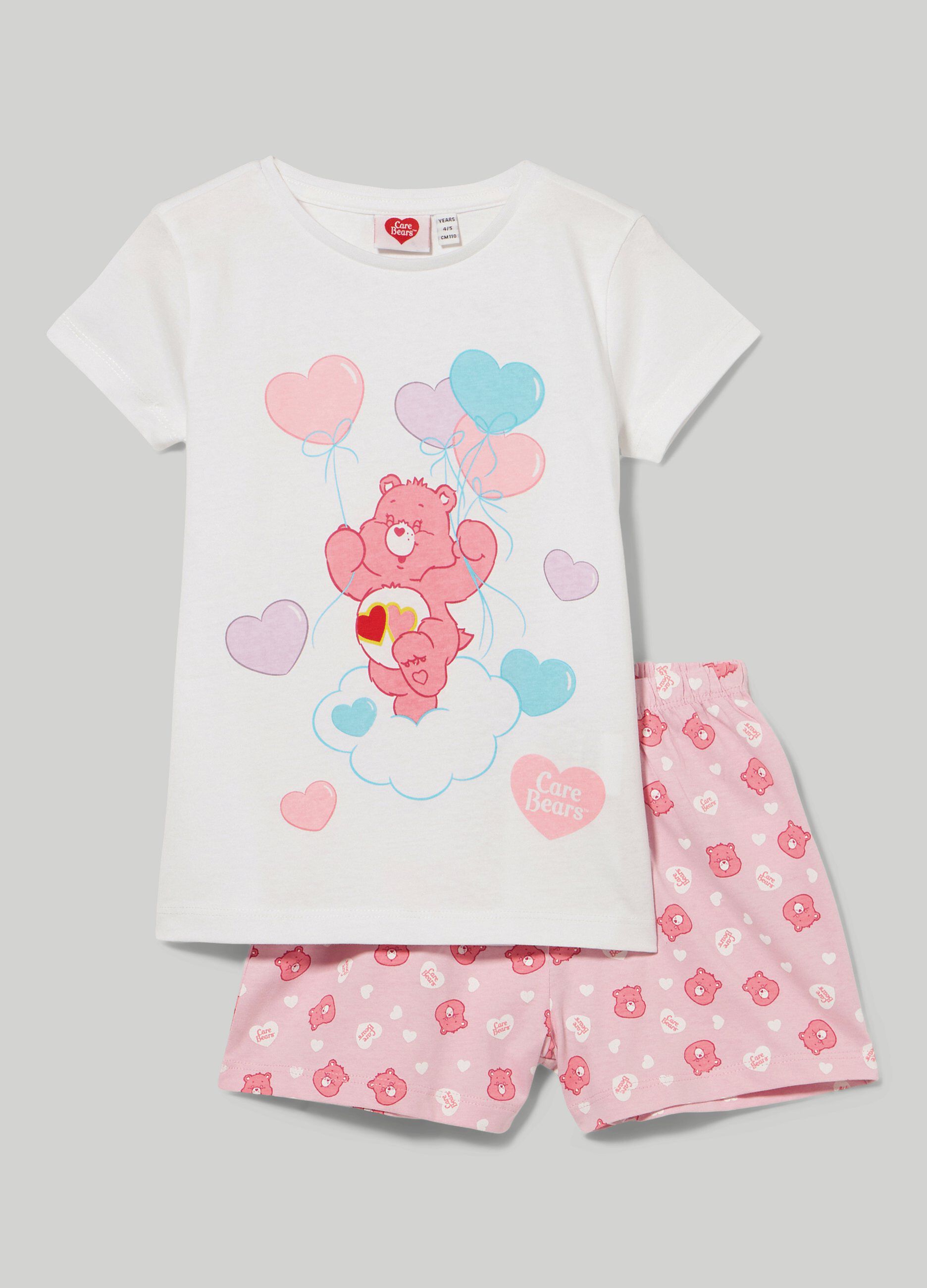 Set pigiama corto Care Bears in puro cotone bambina_0