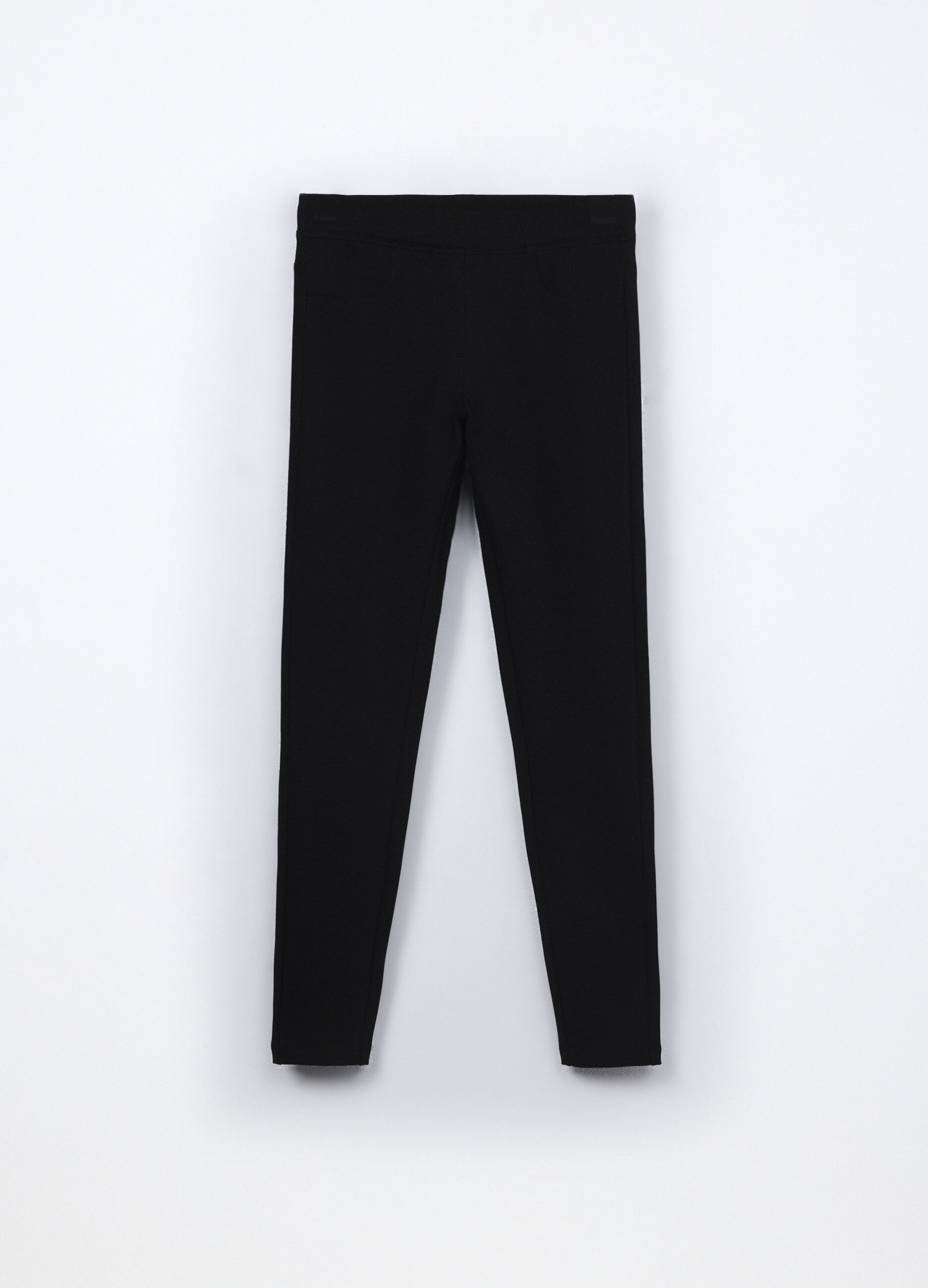 Treggings in french terry di cotone stretch bambina