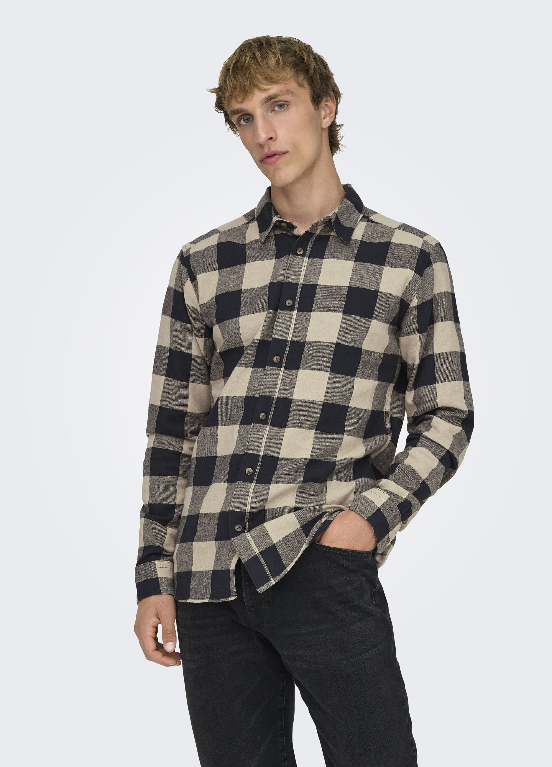 Camicia in flanella a quadri uomo_4