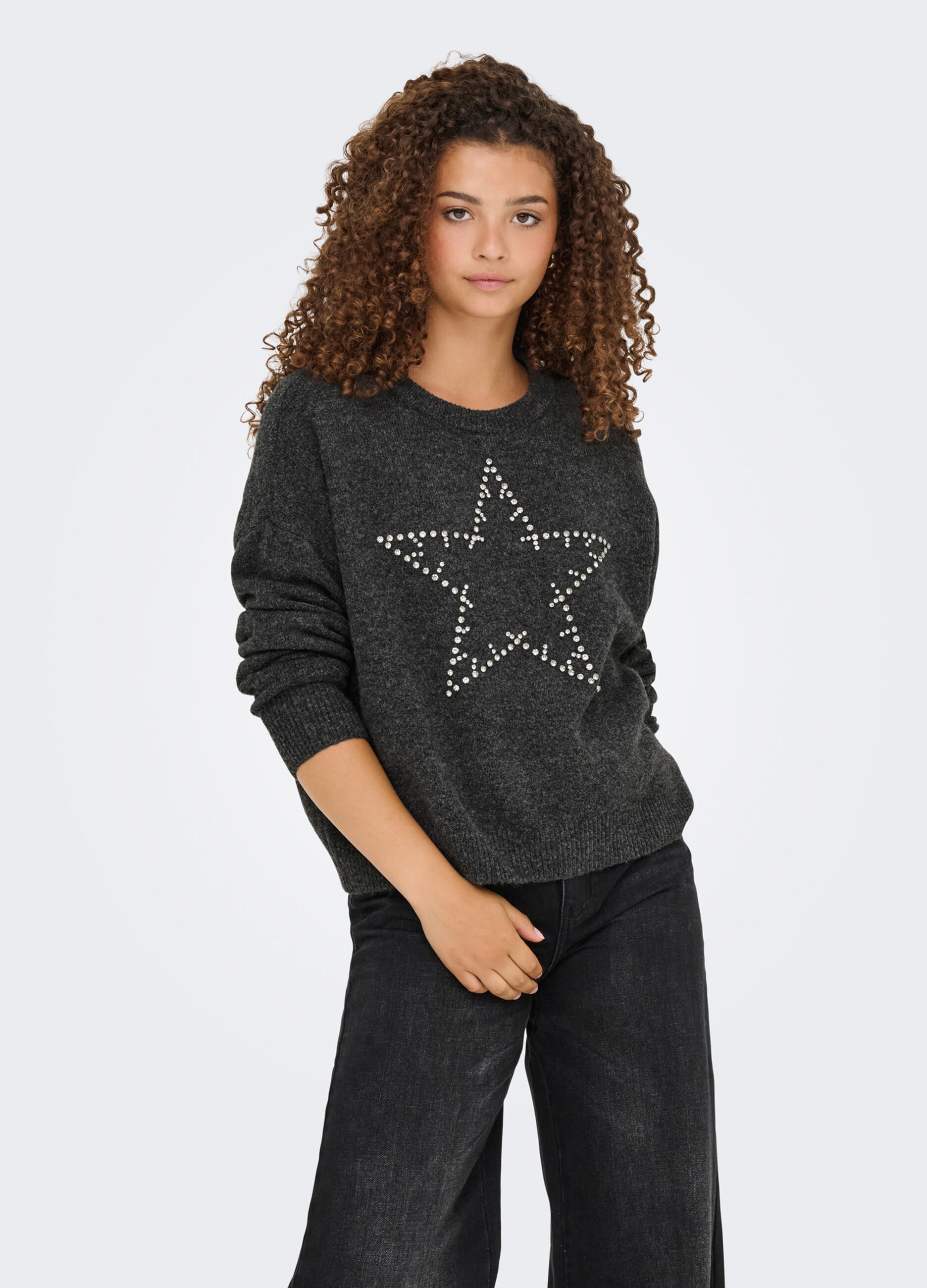 Pullover con strass donna_0