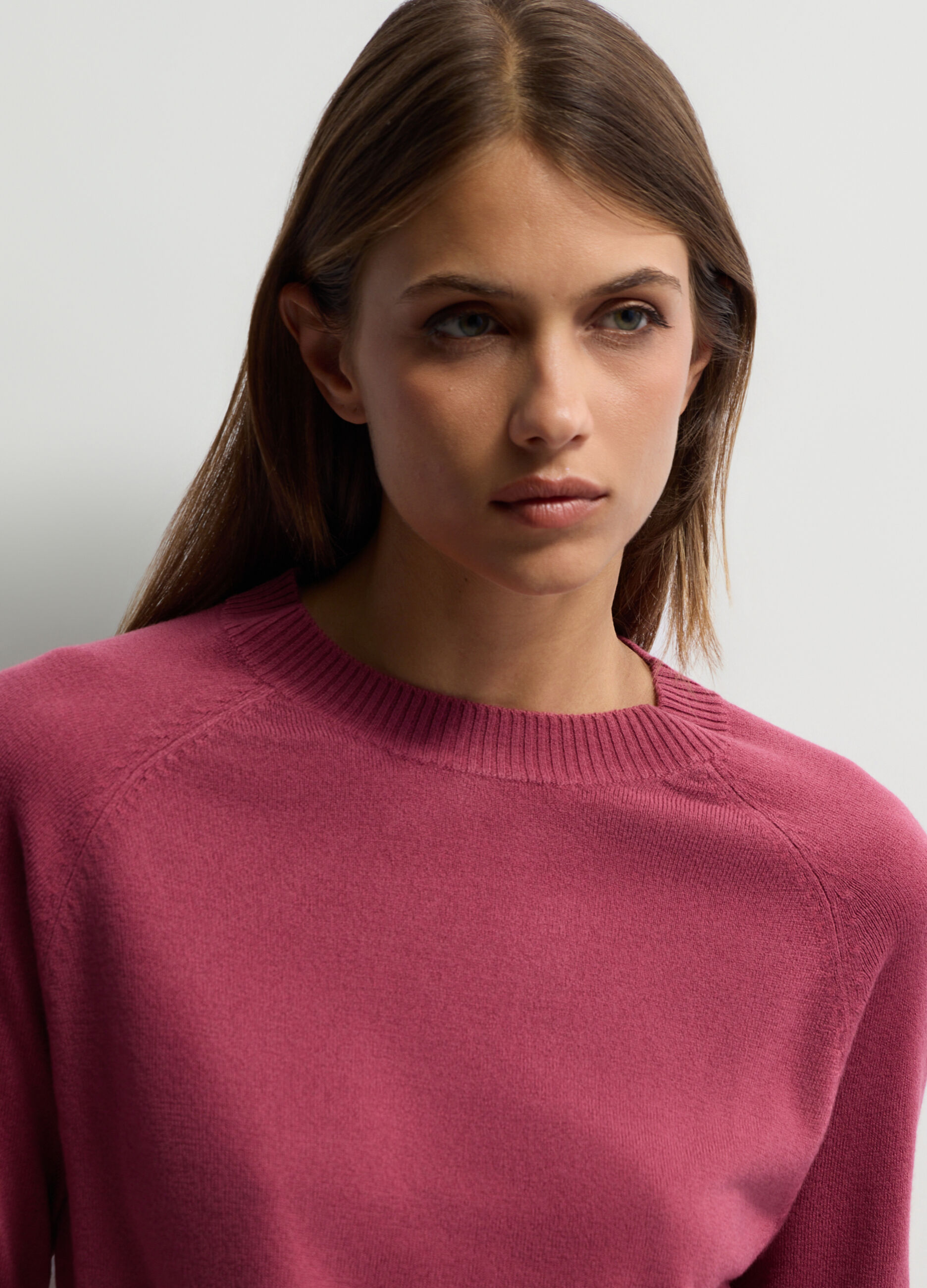 Pullover girocollo rasato donna_2