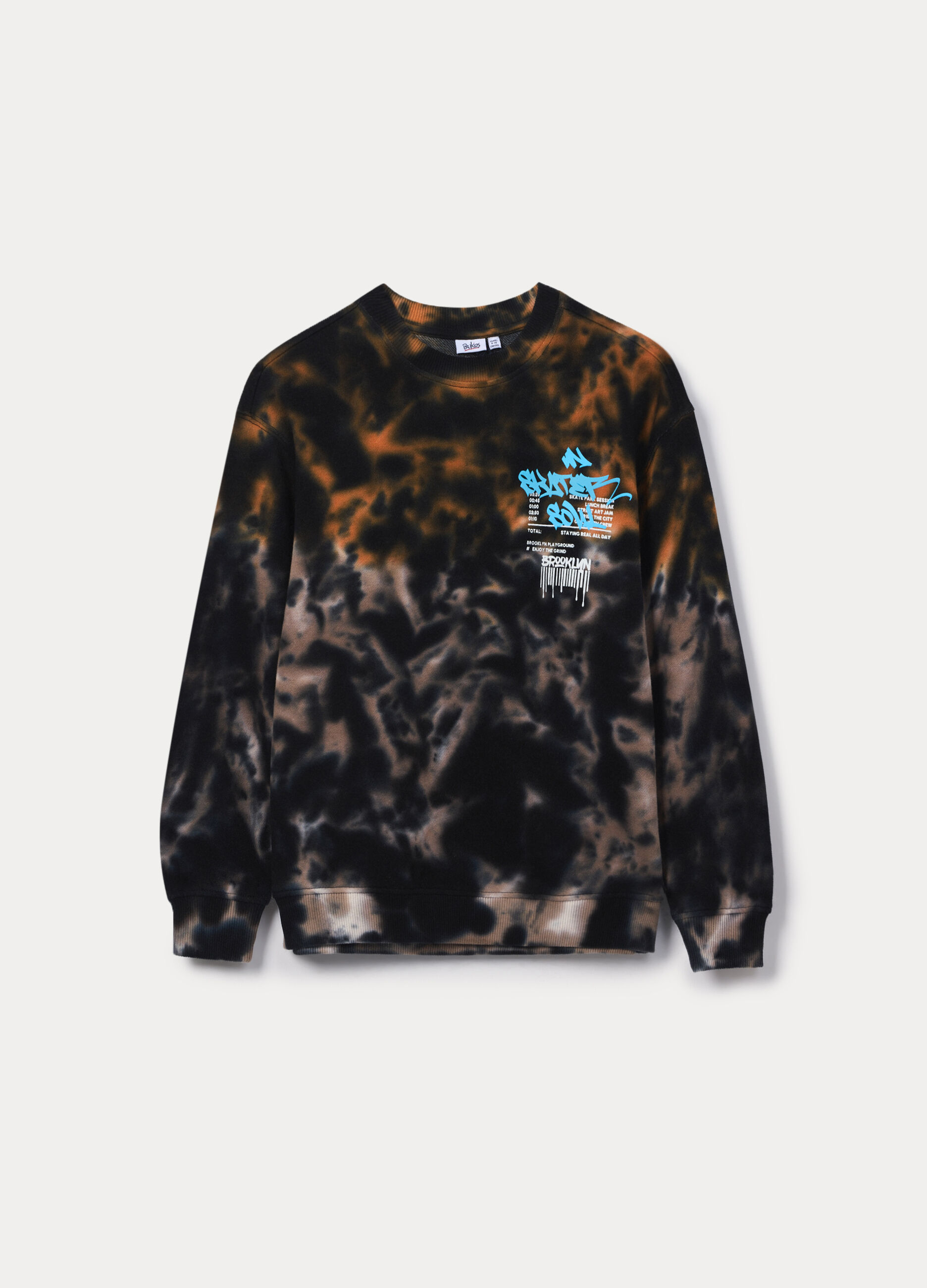 Felpa girocollo in french terry ragazzo_0